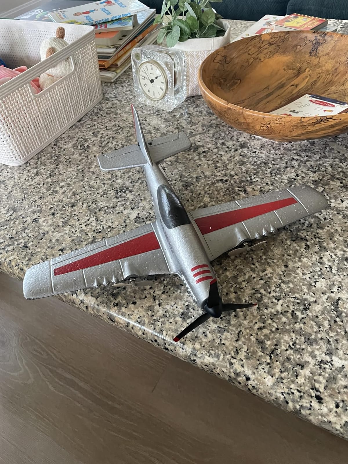 SIMREX RC Plane for Kids & Beginners - P51 Foam Glider, 2.4GHz 3-Channel Remote Control Airplane Toy with 6-Axis Gyro, Easy to Fly RC Airplane for Outdoor Park Play - Gift for Boys & Girls customer photo 2