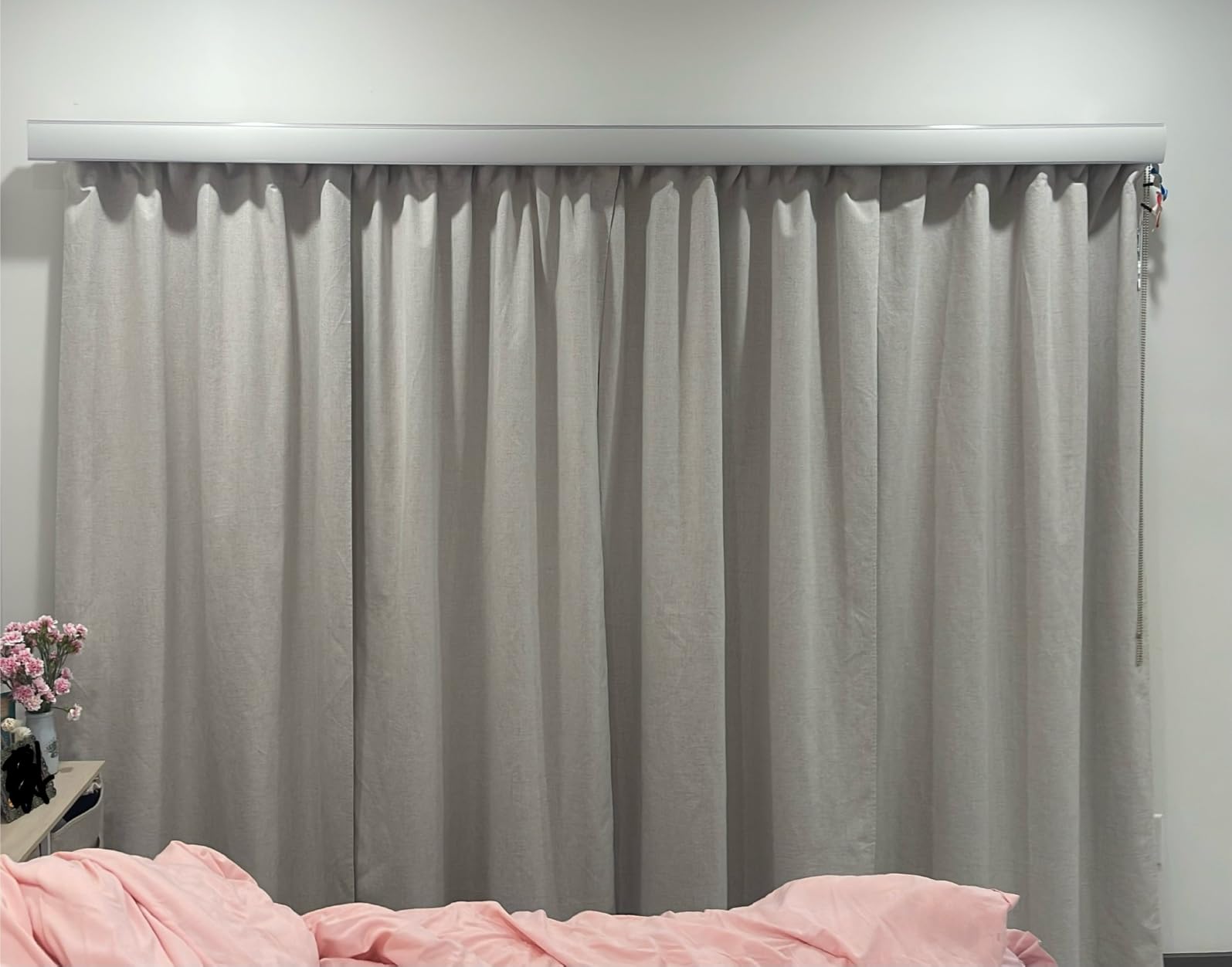 MIULEE 100% Blackout Linen Curtains for Bedroom 42 x 84 Inch Ivory 2 Panels | Thermal Insulated, Room Darkening Drapes for Living Room, Back Tab Rod Pocket Pinch Pleated, Solid Luxury Decor customer photo 1