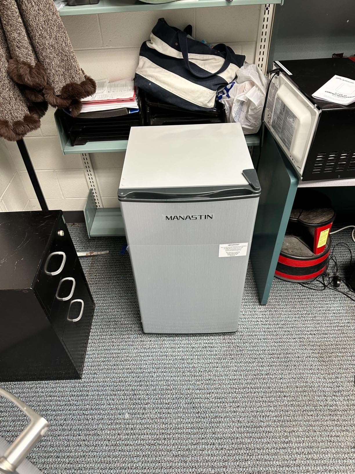 4.5 Cu.Ft Mini Fridge Freezer for Dorm/Office, 2-Door, Quiet | 4.5 cu ft mini fridge with separate freezer, quiet 38dB for sleep, 7-level thermostat, adj shelves, for dorm/office/kitchen. customer photo 1