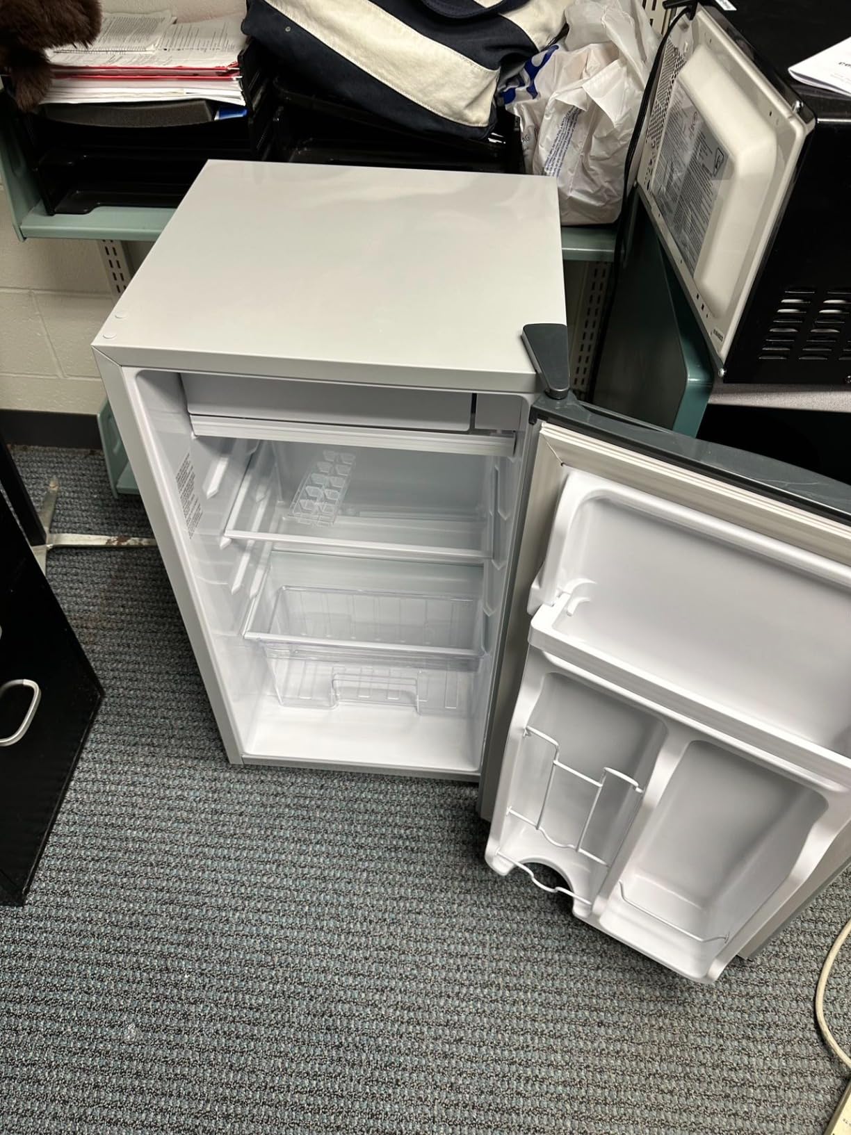 4.5 Cu.Ft Mini Fridge Freezer for Dorm/Office, 2-Door, Quiet | 4.5 cu ft mini fridge with separate freezer, quiet 38dB for sleep, 7-level thermostat, adj shelves, for dorm/office/kitchen. customer photo 2