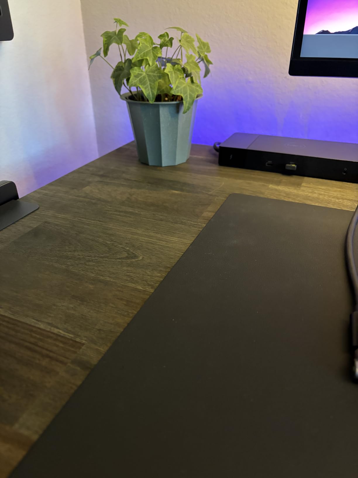 Howizz 72x30 in Solid Wood Table Top - 1in Thick Butcher Block Countertop for Standing Desk, Office Table, Workbench, DIY Furniture Projects, Dark Walnut Chevron customer photo 1