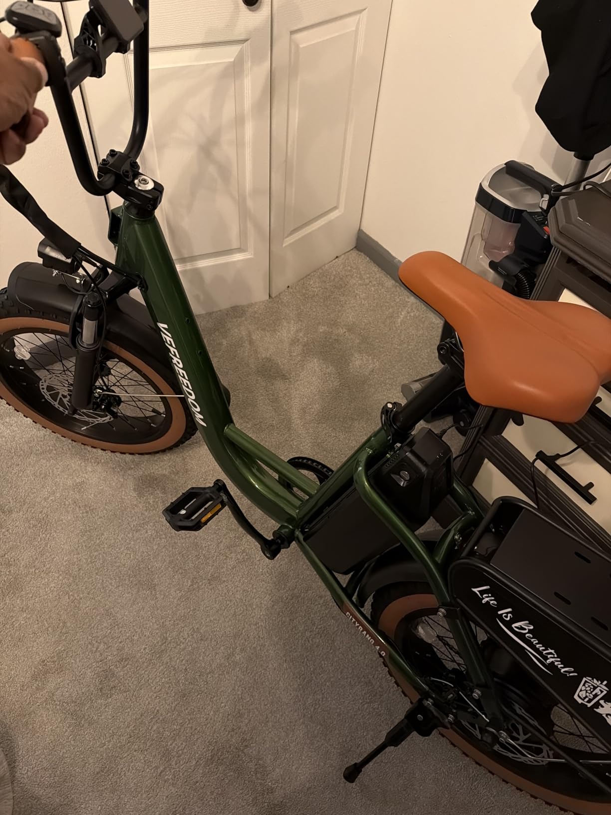 EUY Electric Bike for Adults with Peak 1500W Motor, 48V 20Ah Removable Battery, Max 70 Miles, 20
