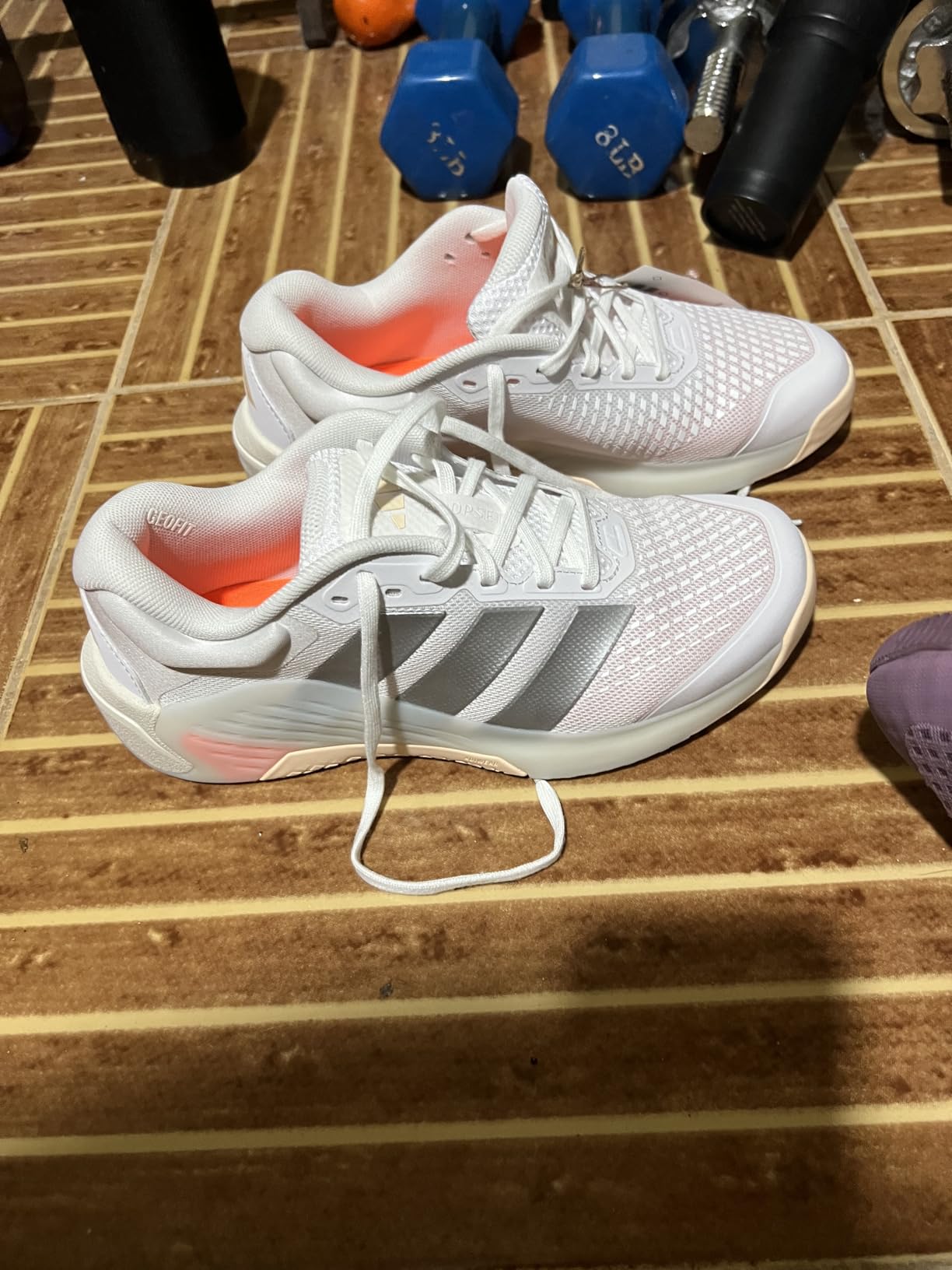 Reebok Womens Dropset 4 Training Sneakers Shoes - White customer photo 2