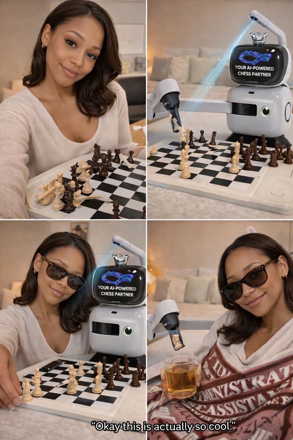 SenseRobot AI Chess Robot with Robotic Arm, Electronic Chess Board for Kids & Adults, 25 AI Levels, Voice Coaching customer photo 1