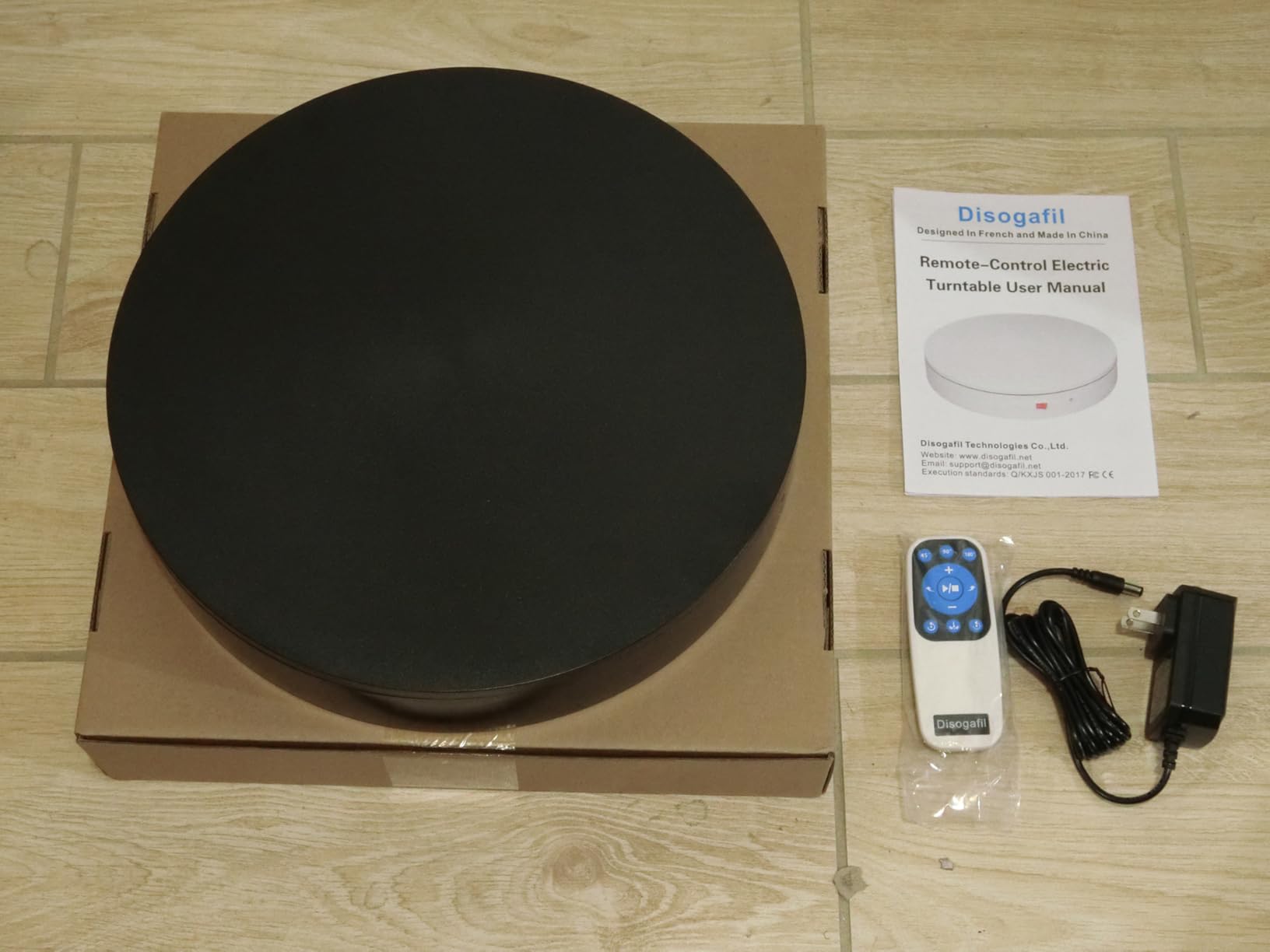 360 Rotating Platform, 12.6 Inch /32cm Motorized Electric Turntable, 350lbs Capacity Motorized Rotating Display Stand with Remote, Heavy Duty Photography Turntable for Human/Product customer photo 2