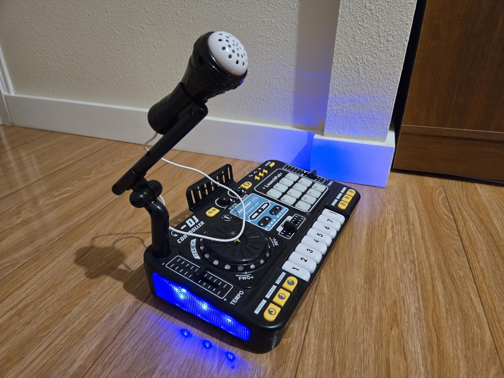 OZMI Kids DJ Music Mixer Table Board Set Toy with Microphone, Lights - Interactive Musical Toys for Ages 3-12 | 100+ Sounds, Piano Keys, Disco Mode, Rechargeable for Kids Boys & Girls customer photo 2