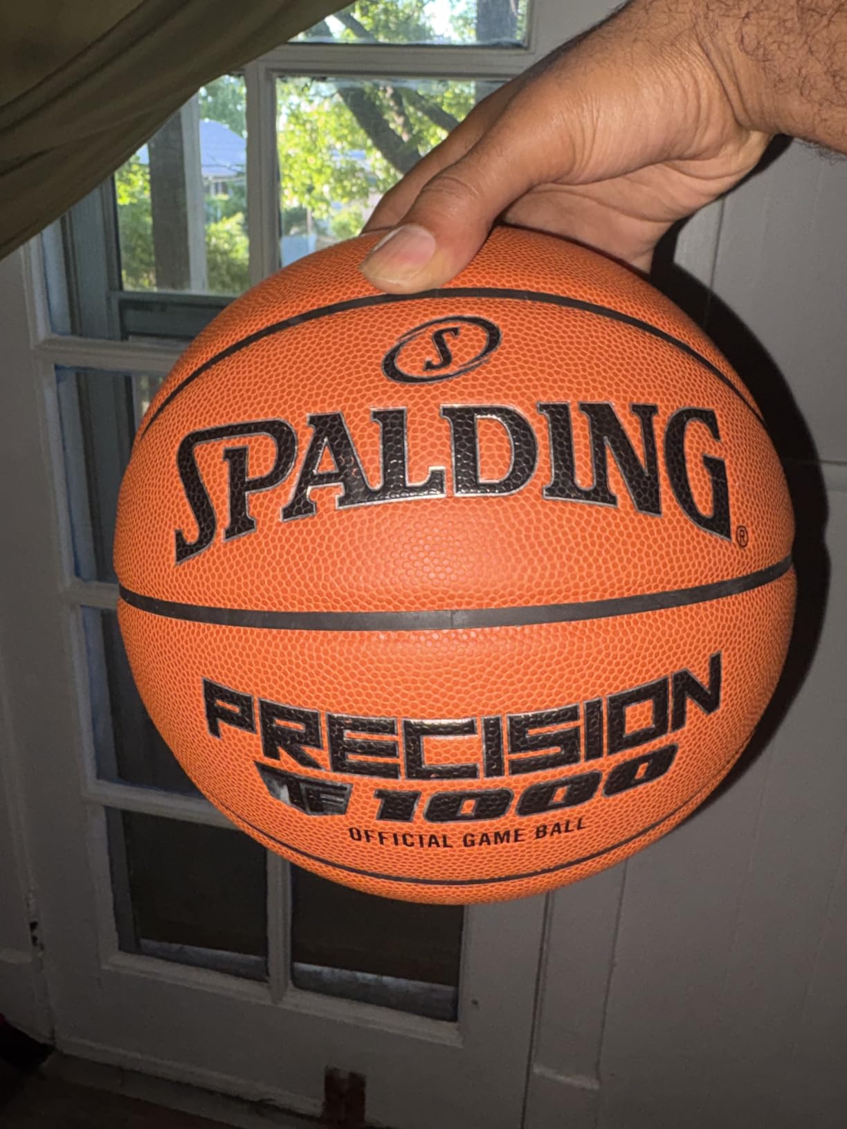 Spalding Precision TF-1000 Official Game Ball, Indoor Basketball customer photo 2