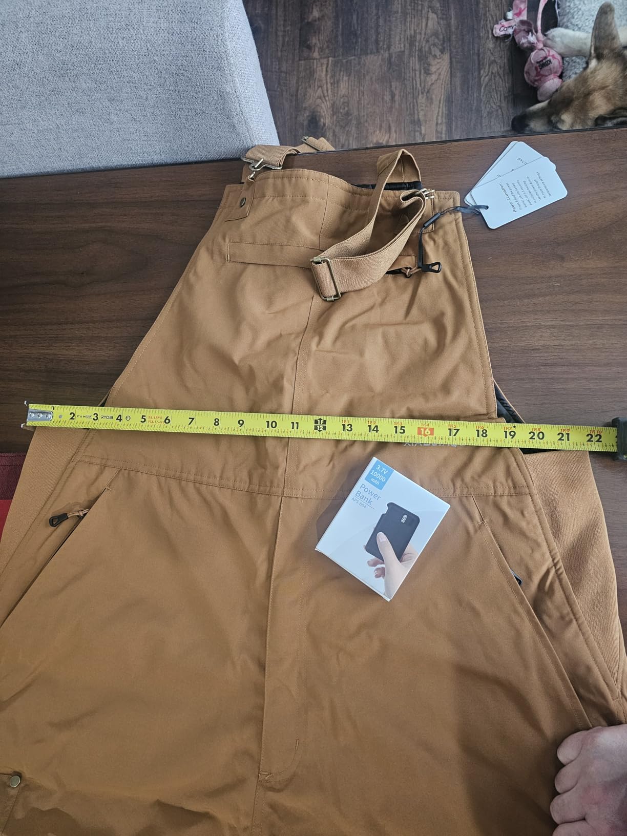 Men's Heated Insulated Bib Overalls with Battery Pack, Relaxed Fit customer photo 1