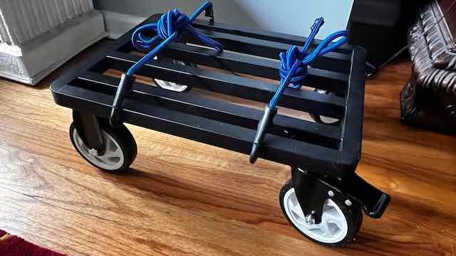 55 Gallon Drum Dolly Heavy-Duty All-Steel Barrel Cart with Cross Braces, 4 Swivel Caster Wheels, 2000 lbs Capacity Non-Tipping Hand Truck for Warehouse Drum Handling & Transport customer photo 2