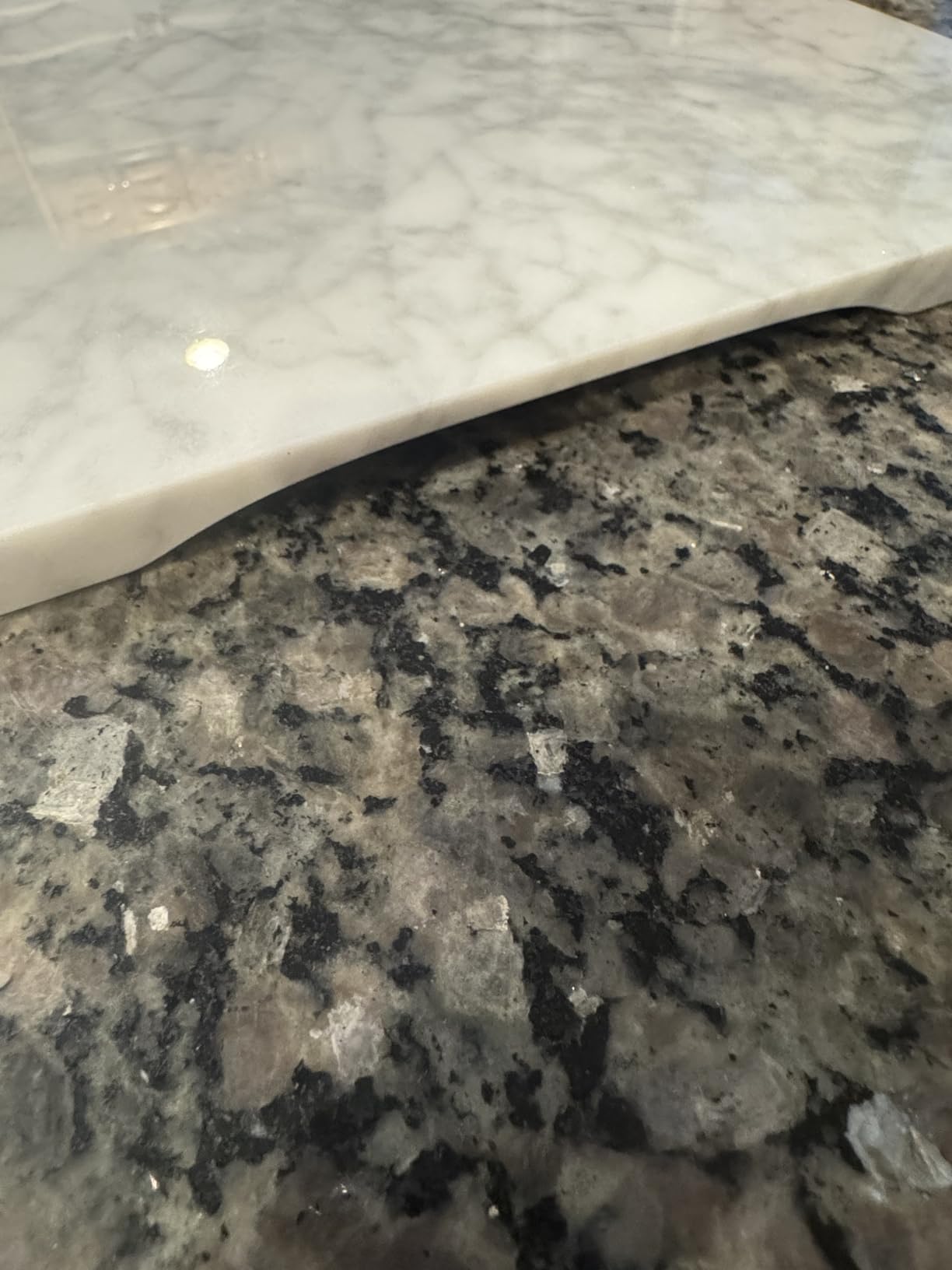 Marble Cutting Board for Kitchen 16x12 Inch Italian Carrara White customer photo 2