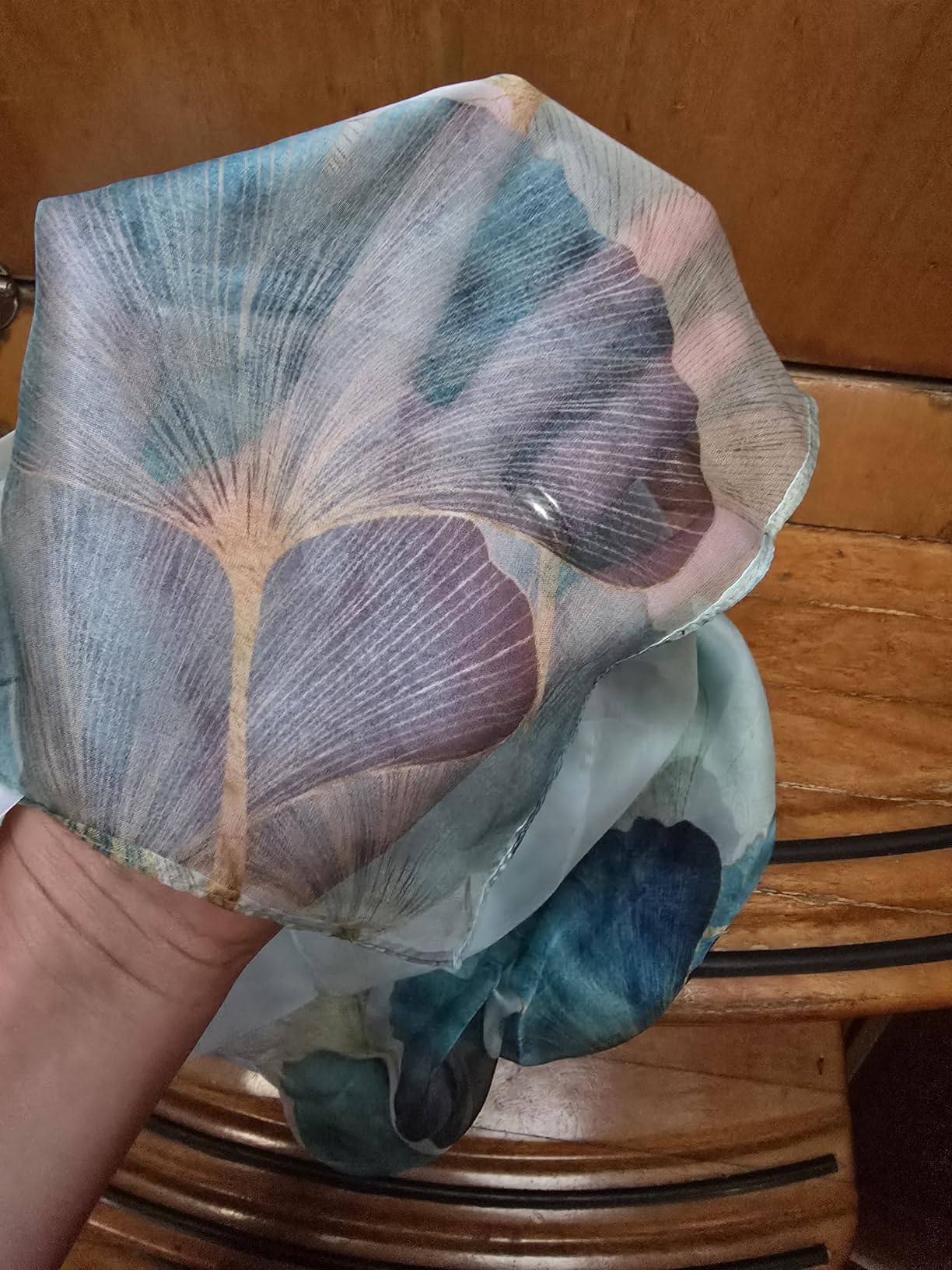 Women 100% Mulberry Silk Chiffon Scarf 69