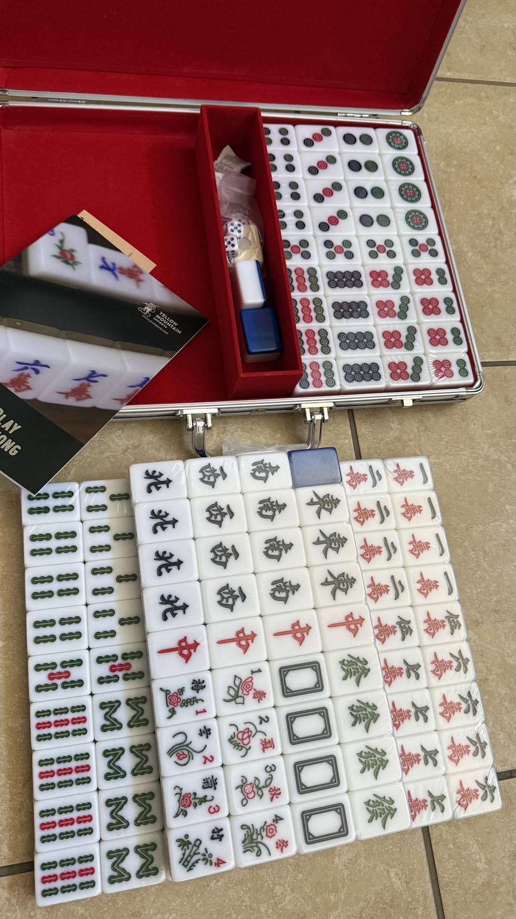 Yellow Mountain Imports Chinese Mahjong Set,