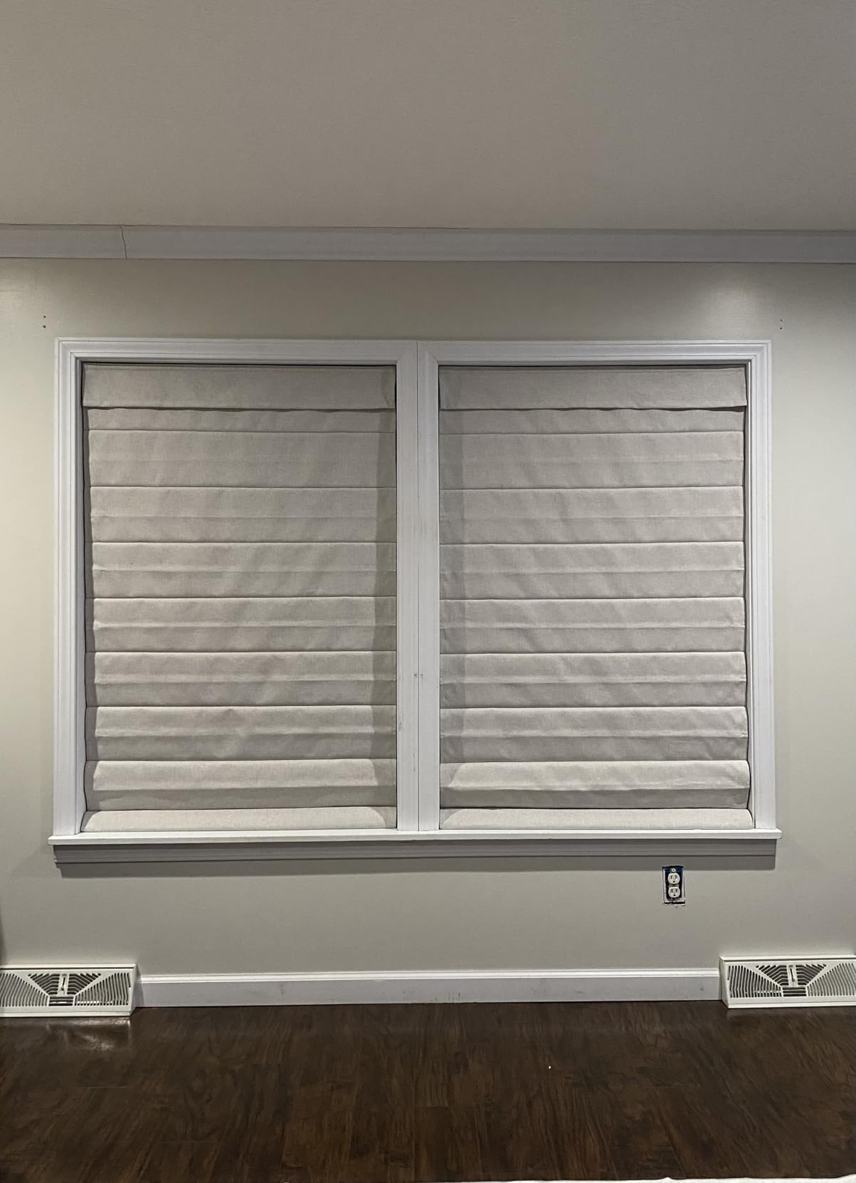 LazBlinds No Drill Roman Shades, Blackout, 34