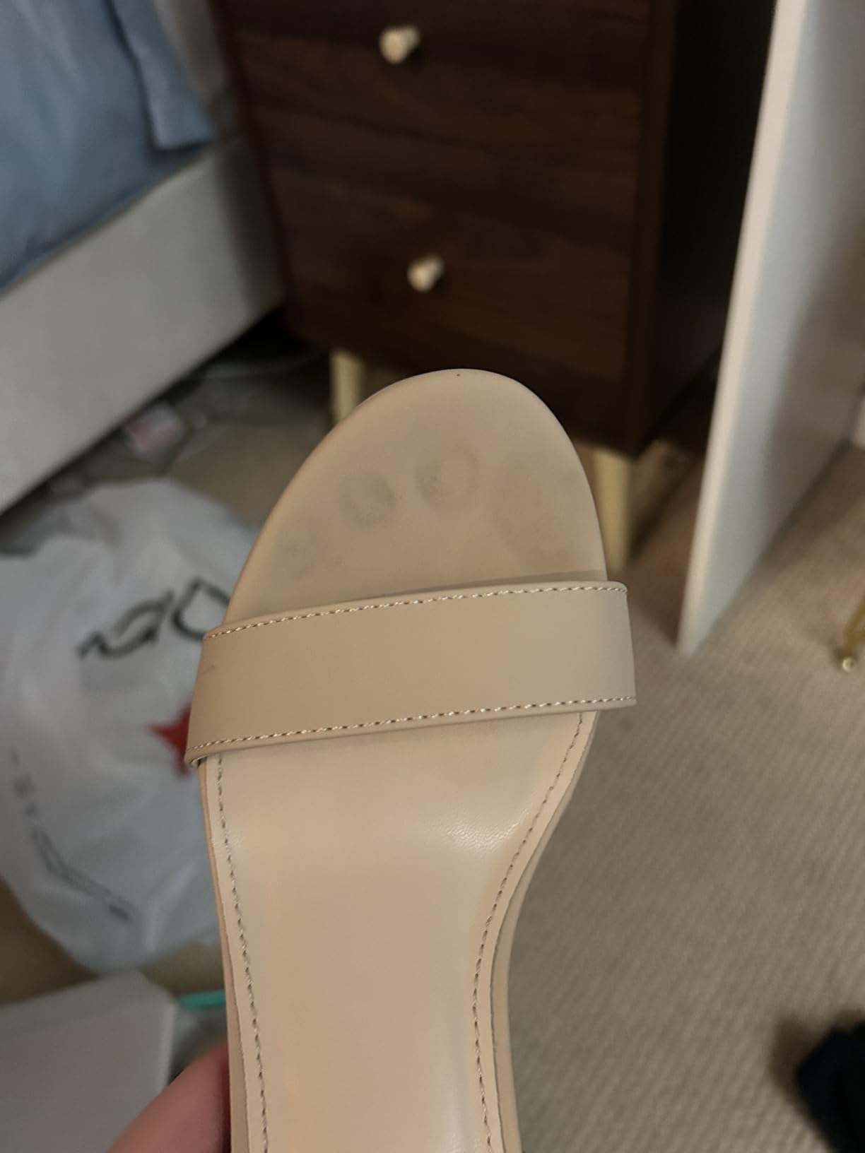 Ankis Platform Heels for Women 4 Inches Chunky Heels Sandals for Women Comfy Open Toe Block Heeled Sandals Nude White Silver Gold Black Ankle Strappy Heels customer photo 2