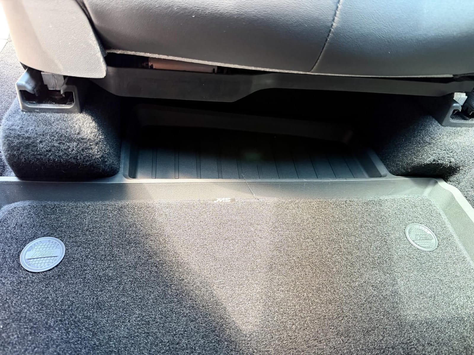 3W Tesla Model Y Juniper Metal Pedal Floor Mats with Carpets, Not Standard | Double Layer, All Weather TPE Waterproof Custom Fit Automotive Car Floor Liners, Model Y Accessories,Black, Vigormold customer photo 2