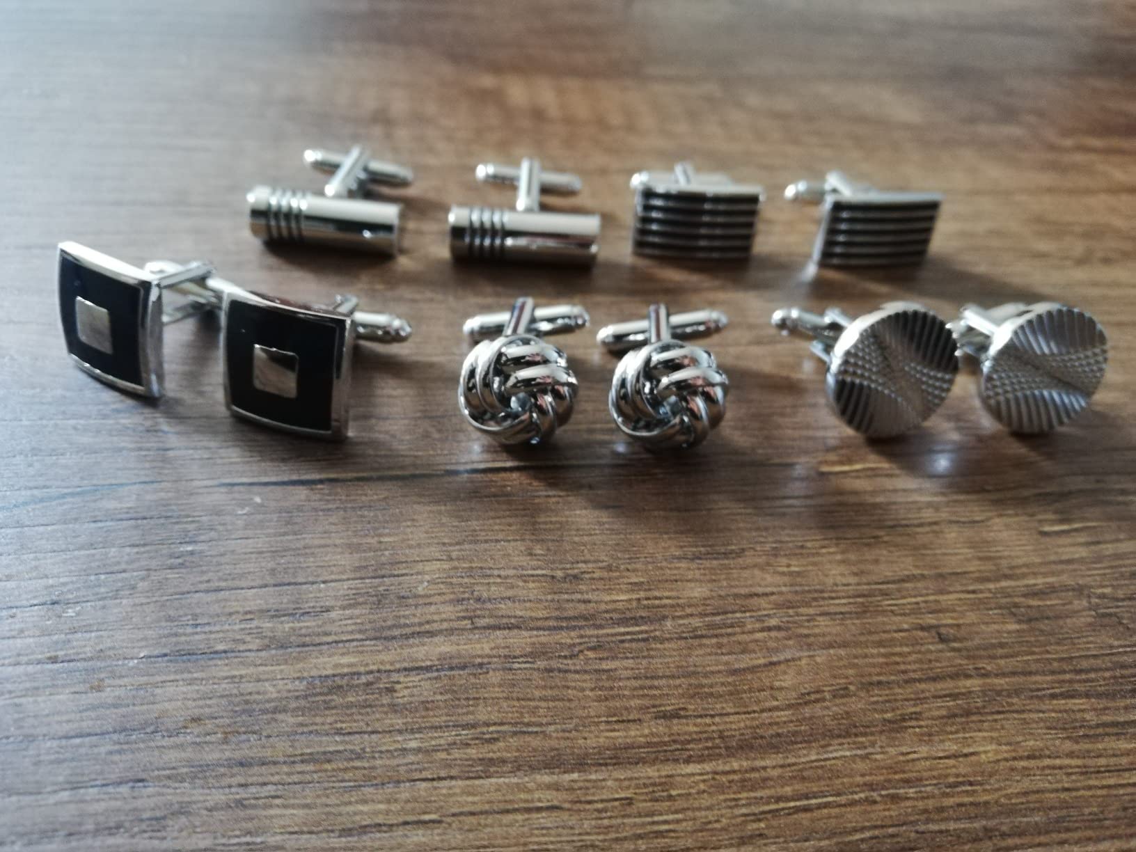 Lictin Cufflinks for Men, Men's Tuxedo Studs and Cufflinks Set customer photo 1
