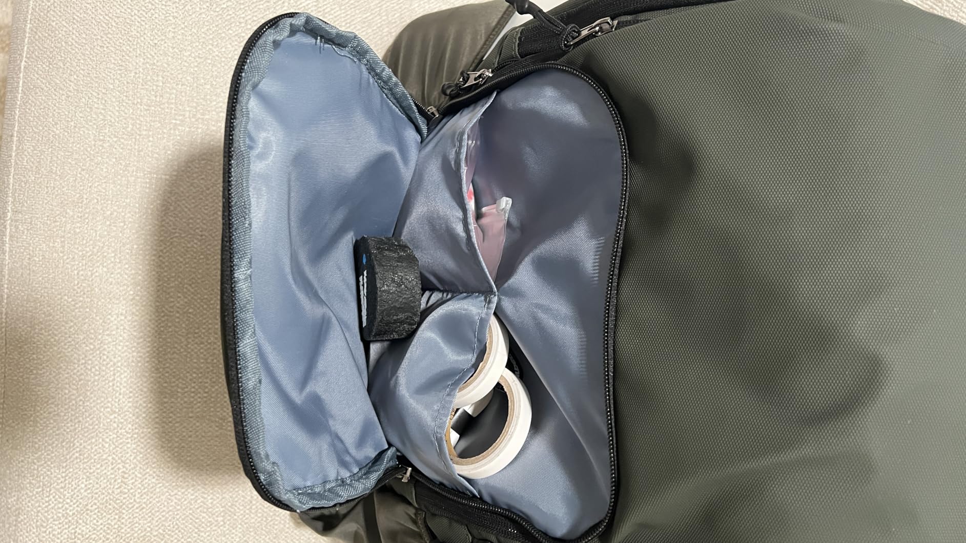 sportsnew Waterproof Pickleball Bag Men Women W/Shoe Compartment Fence Hook | 2 separate pickleball pockets, 40oz handled tumbler pocket, 30L capacity, adjustable straps, breath back panel, Ext Zip pull customer photo 1