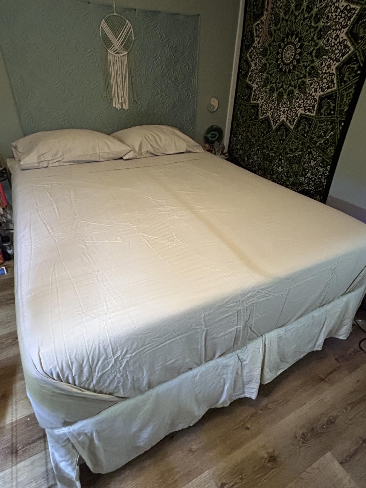 100% Linen Sheets Queen Size, Breathable & Durable 4-Piece Bed Flax Sheet Set, Soft All-Season Bedding for Hot Sleepers 16