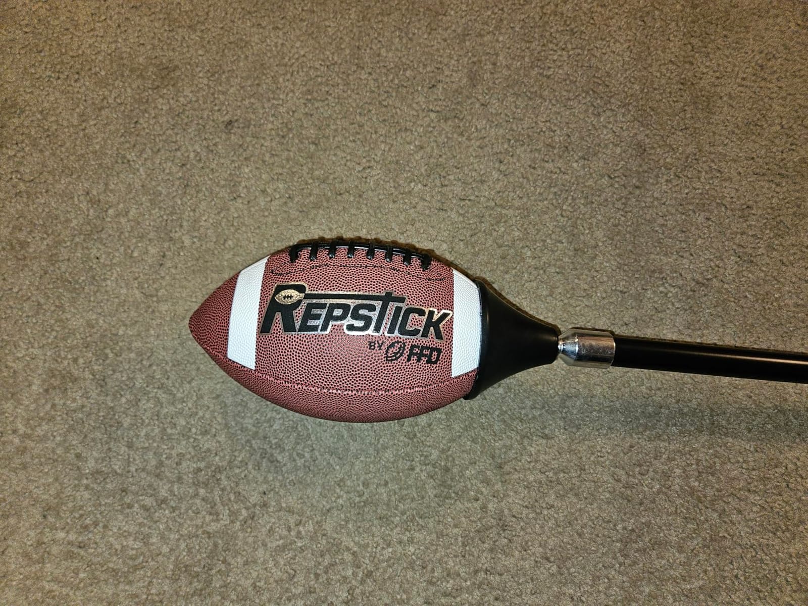 REPSTICK The Original Football Training System for Youth Athletes - Leather Ball with Speed Grip Stick for Perfect Catches Every Play customer photo 2