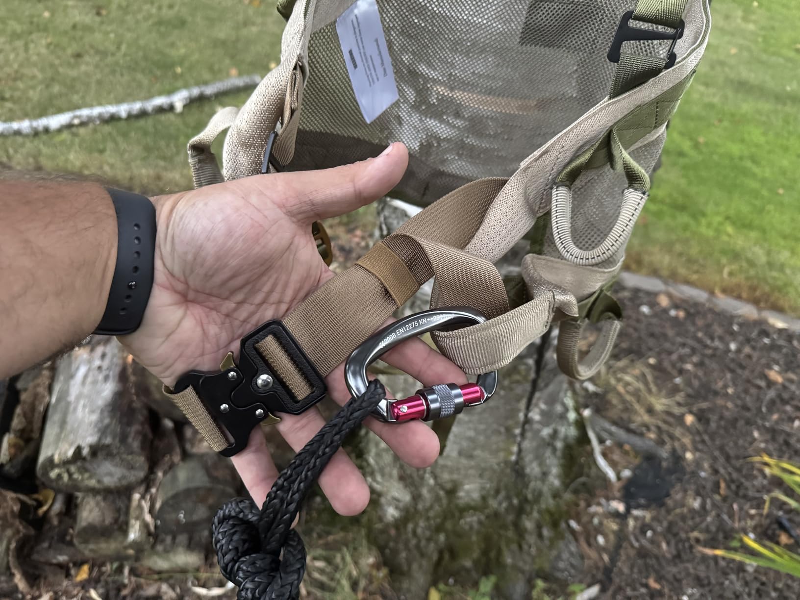 Tree Saddle for Hunting: Lightweight Hammock Tree Saddle, Ultra Comfortable Padded Seat, Tree Saddle Hunting System, Includes Adjustable Bridge and Attachments, Tree Saddle Accessories customer photo 2