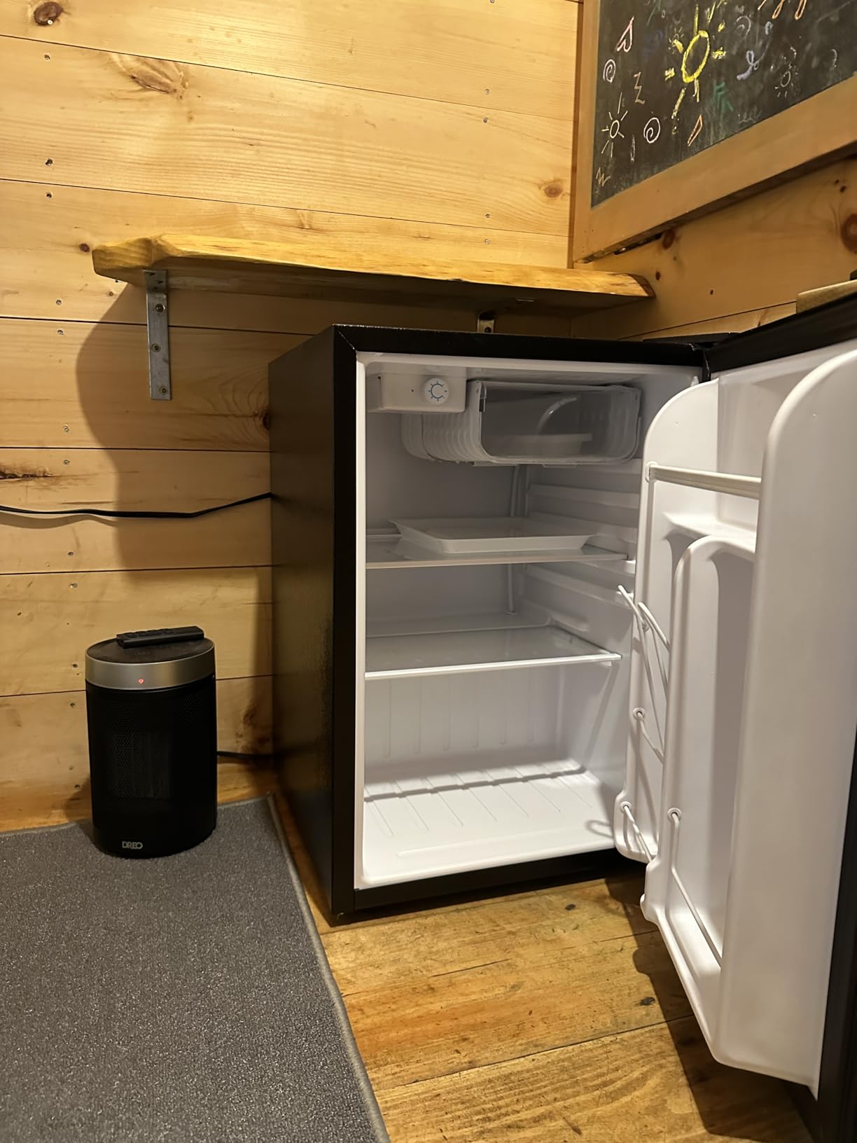 Antarctic Star 2.56 Cu.Ft. Mini Fridge with Freezer, Small Refrigerators with Adjustable Thermostat, Low Noise, Energy Saving, Compact Refrigerators for College Dorm, Office, Bedroom, Apartment, Black customer photo 1