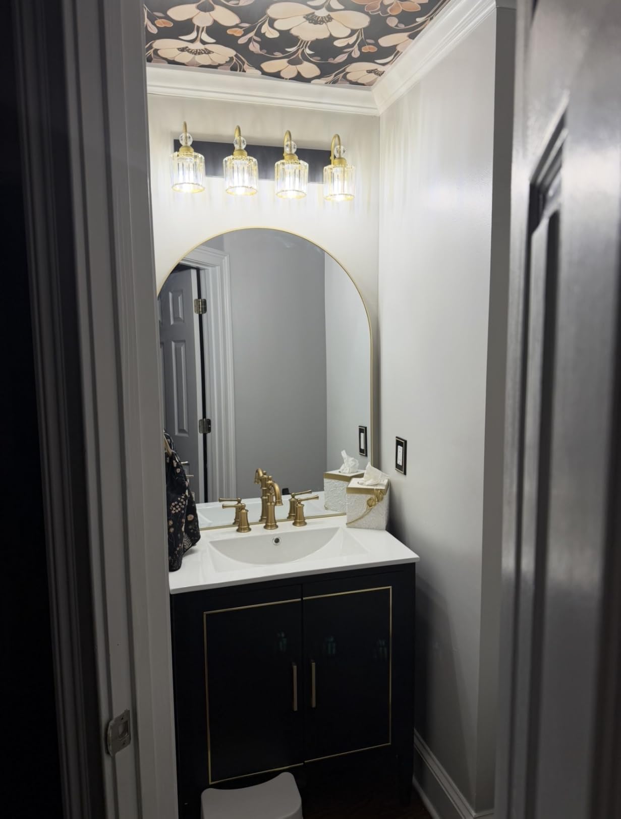 Delma Arched Bathroom Mirror, 24