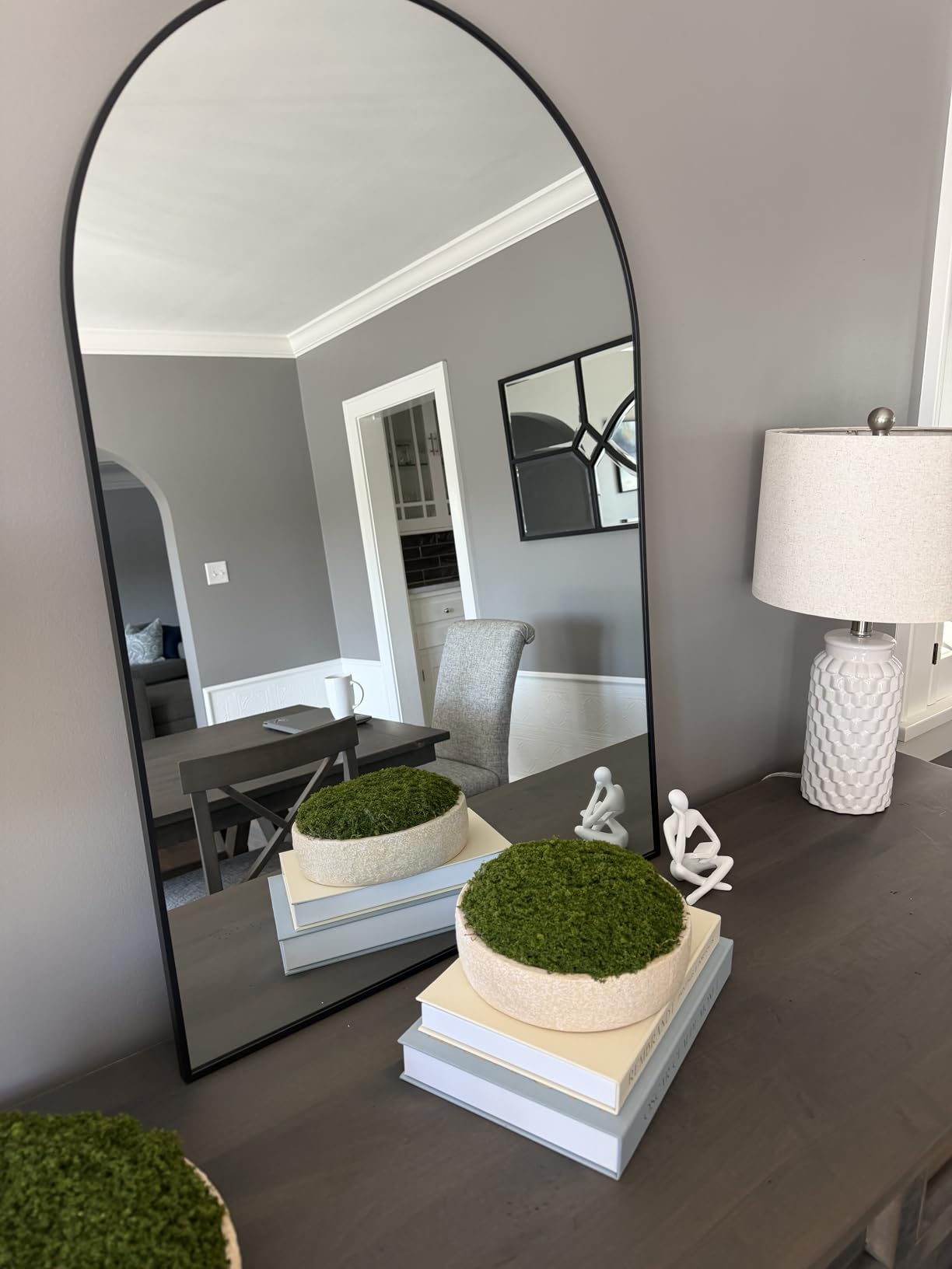 Delma Arched Bathroom Mirror, 24