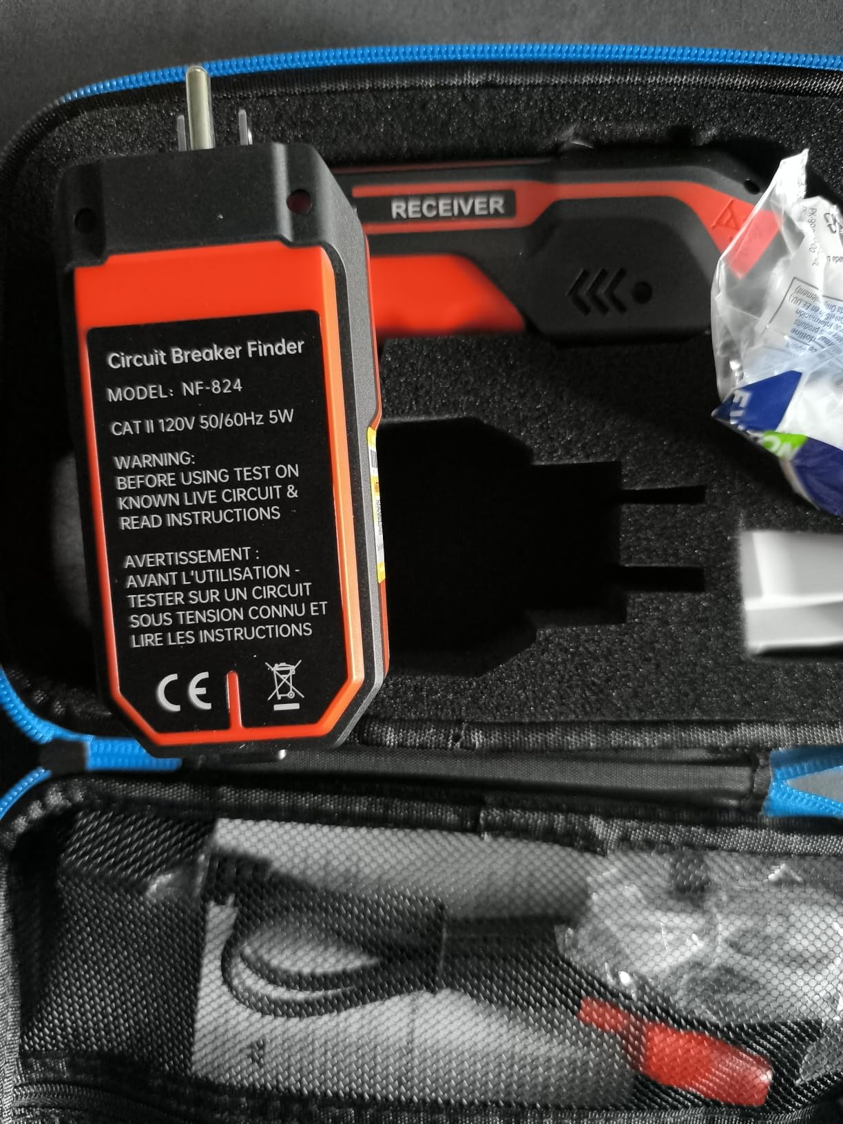 NOYAFA NF-824 Circuit Breaker Finder with LCD Display & GFCI Outlet Tester | Rechargeable NCV AC Electric Tester Circuit Tracer Tool with Flashlight & Adjustable Sensitivity customer photo 2