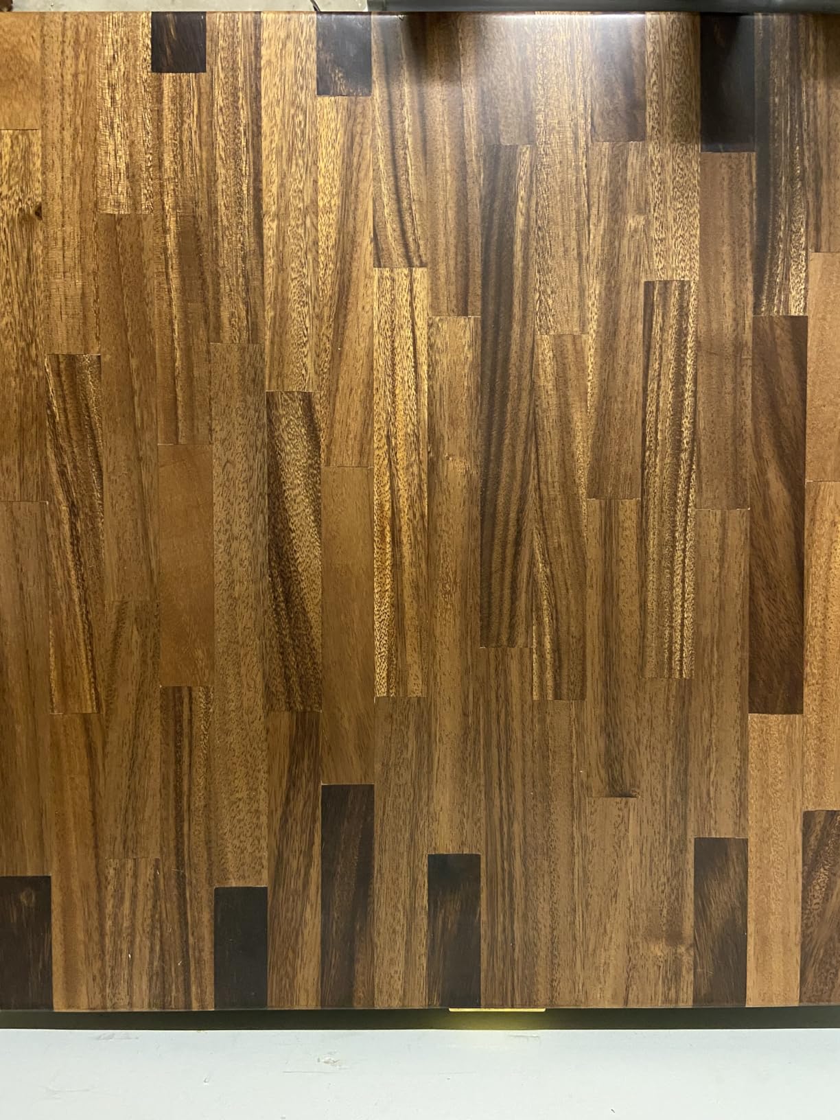 Finished Walnut Butcher Block Countertop, 48 x 25 x 1.5 In | Spacious solid walnut top with a sealed finish for kitchen islands, desks, dining tables, coffee bars and custom furniture customer photo 2