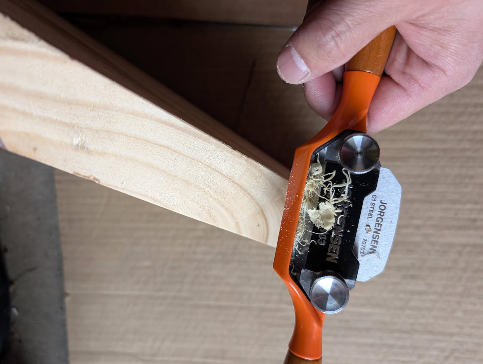 JORGENSEN No.59F Spokeshave for Woodworking - Stainless Steel Hand Planer with Beechwood Handle customer photo 1