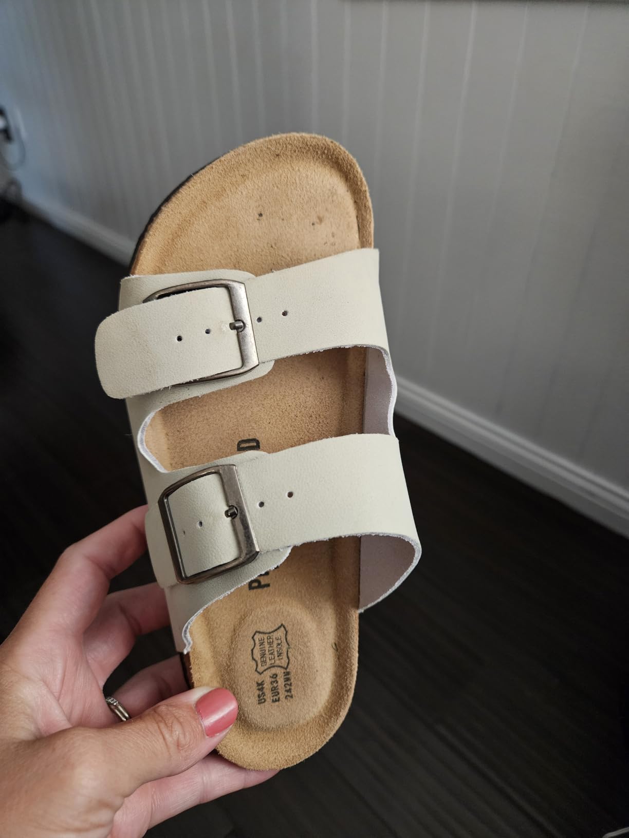 Kids Sandals, 100% Genuine Leather Slides for Boys & Girls customer photo 2