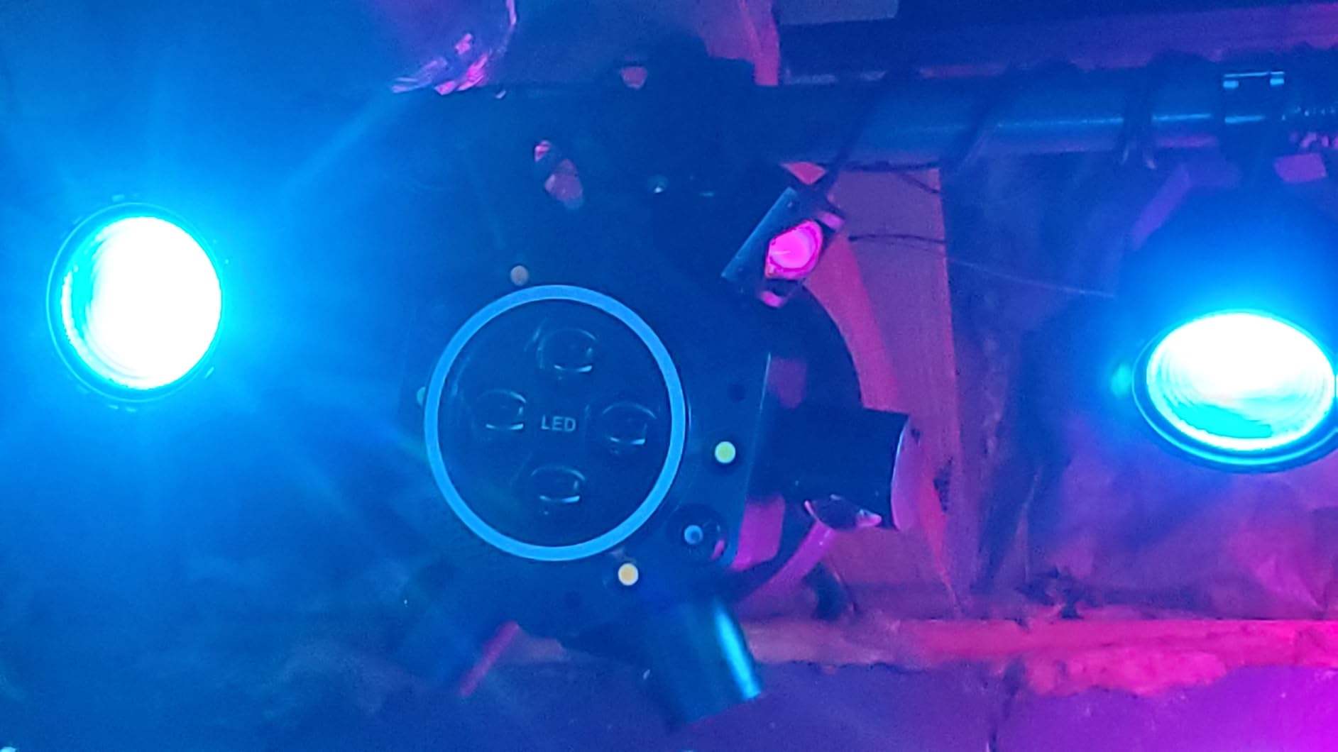 Moving Head DJ Lights 150W RGBW, 6-Arm Party Stage Light with Remote | 150W RGBW 6-arm beams, DMX-512 & sound-activated, quiet motor, sharp beam through haze/fog, home party & small-venue DJ use customer photo 2