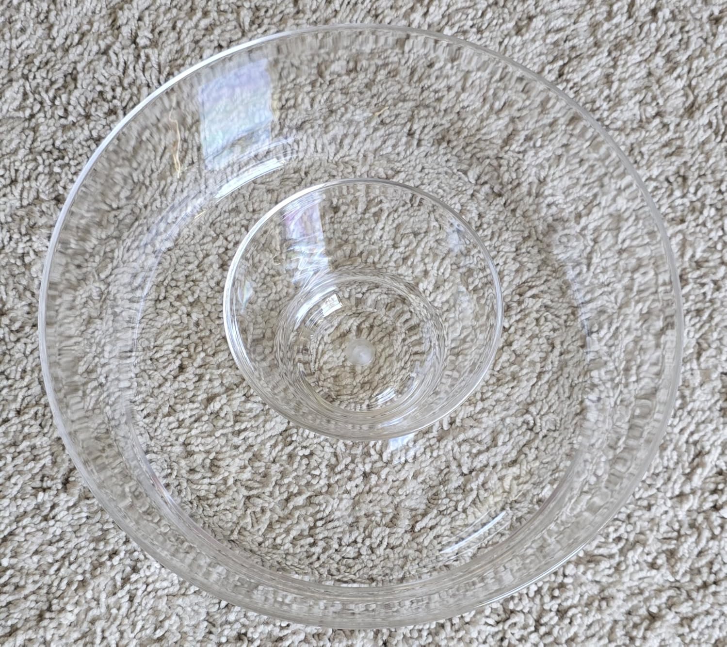 Amazing Abby - Charlie - Plastic Chip and Dip Bowl, Clear Serving Platter, Unbreakable Party Appetizer Tray, BPA-Free, Dishwasher-Safe, Great for Chips, Salsa, Veggies, Snacks, and More customer photo 2