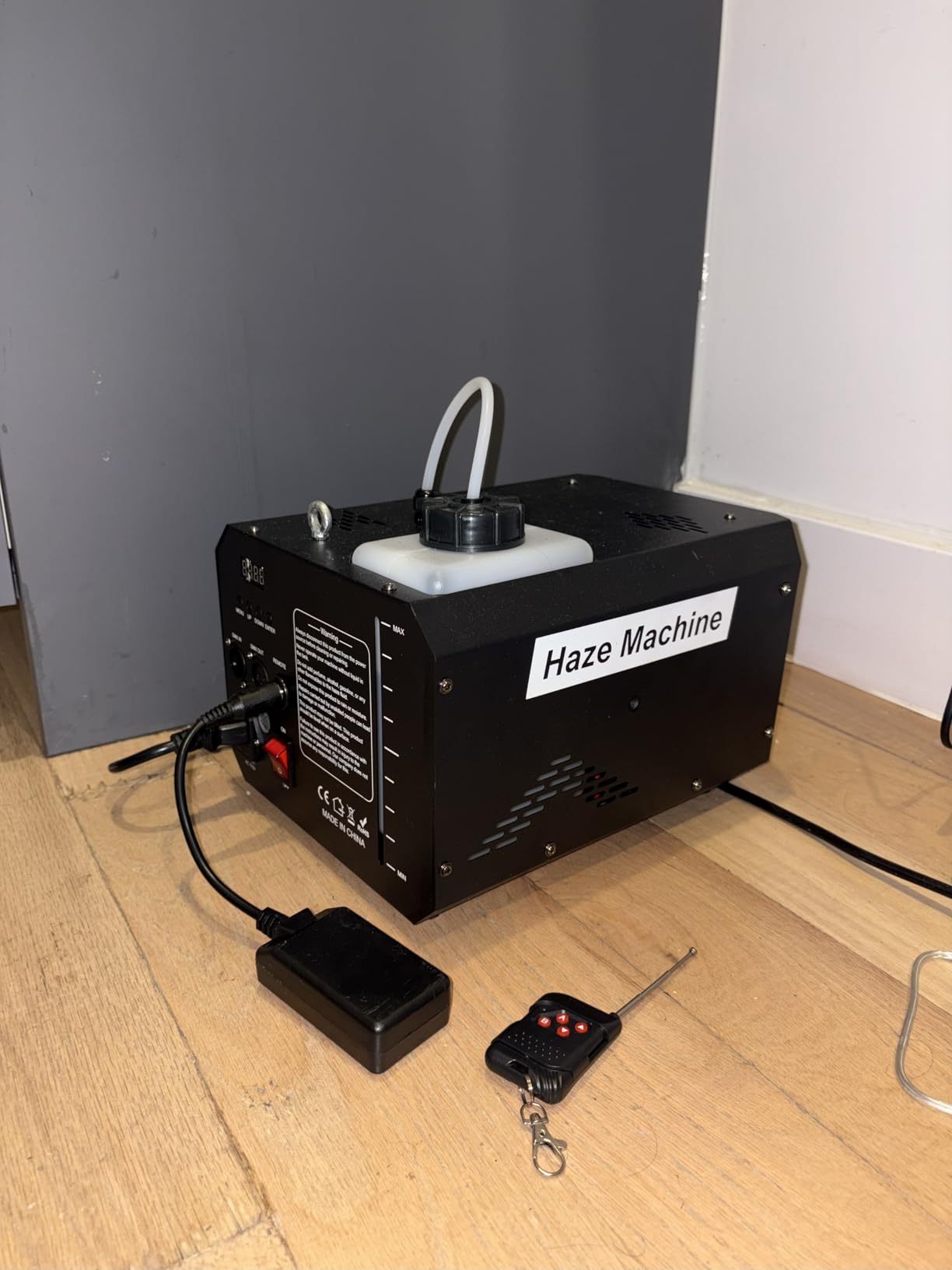 600W 1000CFM Haze Machine for Stage & DJ | Remote DMX512 Control, Adjustable Outlet, 2L Tank. For Wedding, Club, Halloween, Christmas, Party Beam Effects customer photo 2