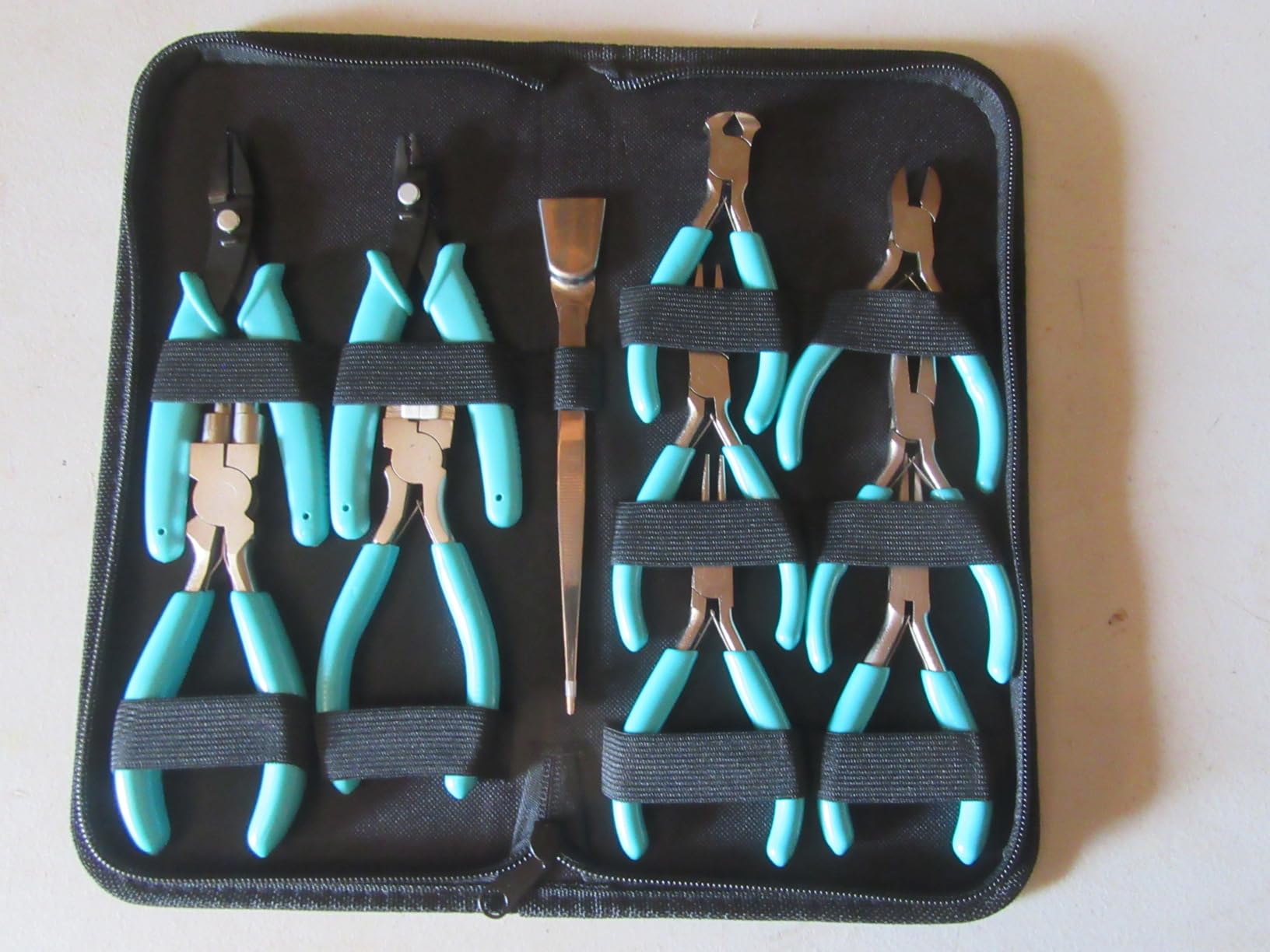 C&T 11-Piece Jewelry Plier Sets, Jewelry Making Tools Kit, Micro Jewelry Pliers Set, Stainless Steel Tweezers with Storage Pouch customer photo 1