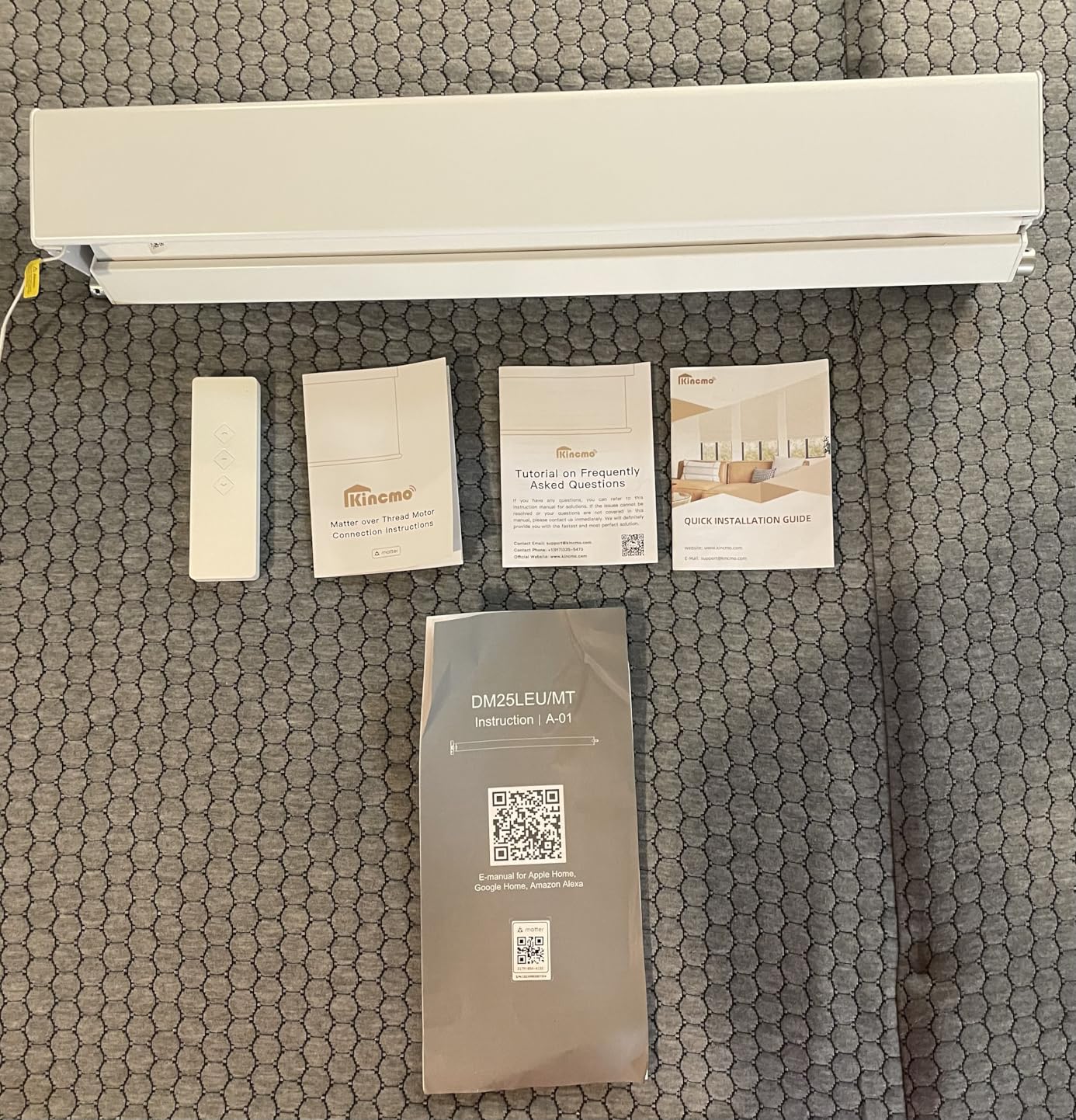 Kincmo Motorized Outdoor Shades, Outdoor Motorized Blinds for Patio Porch | Custom Waterproof & Windproof Electric Patio Shades Work with Apple Homekit, Alexa, Google (Black-3% Openness) customer photo 2