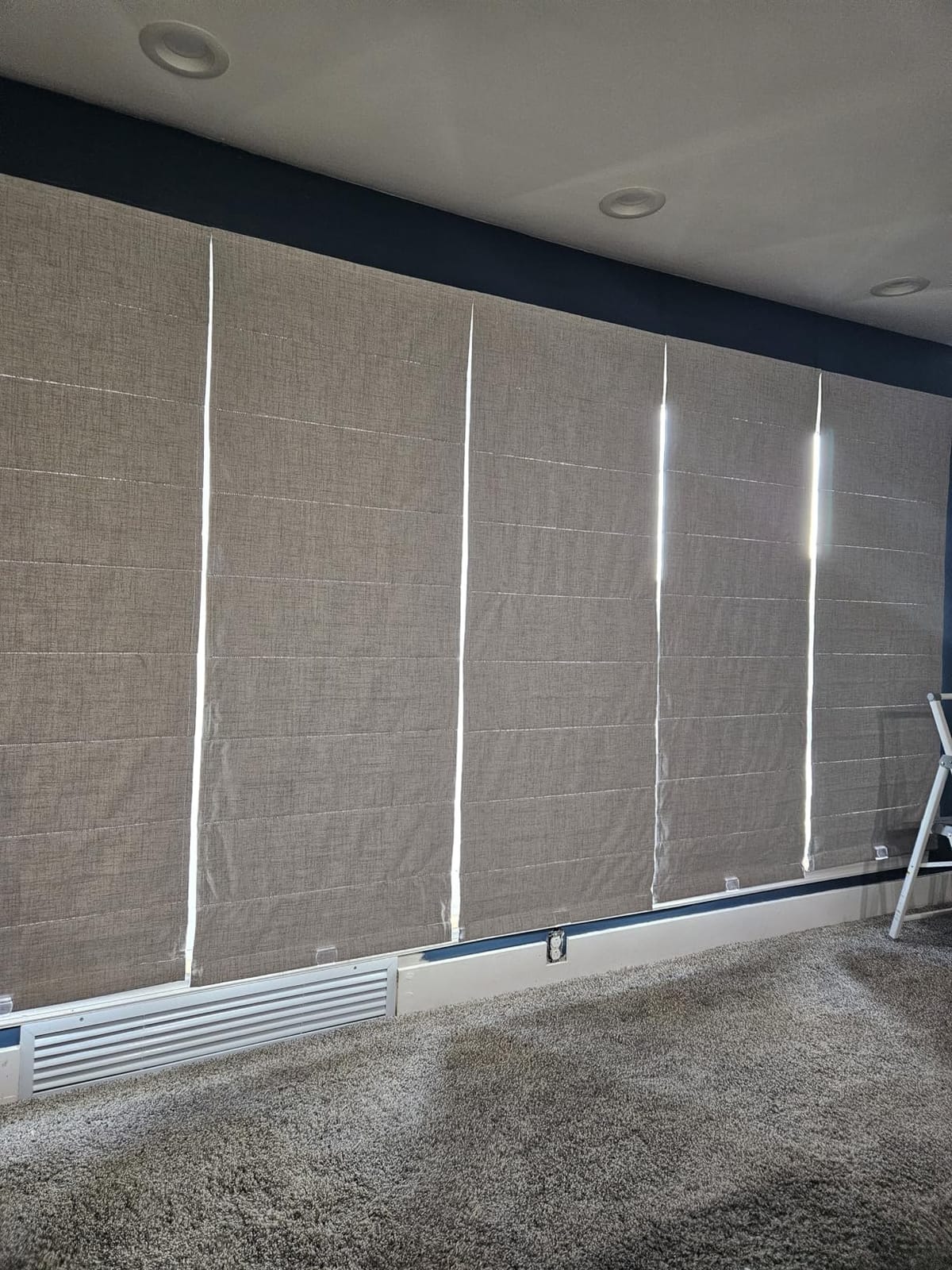 Joydeco Cordless Roman Shades, Linen Window Blinds, 23