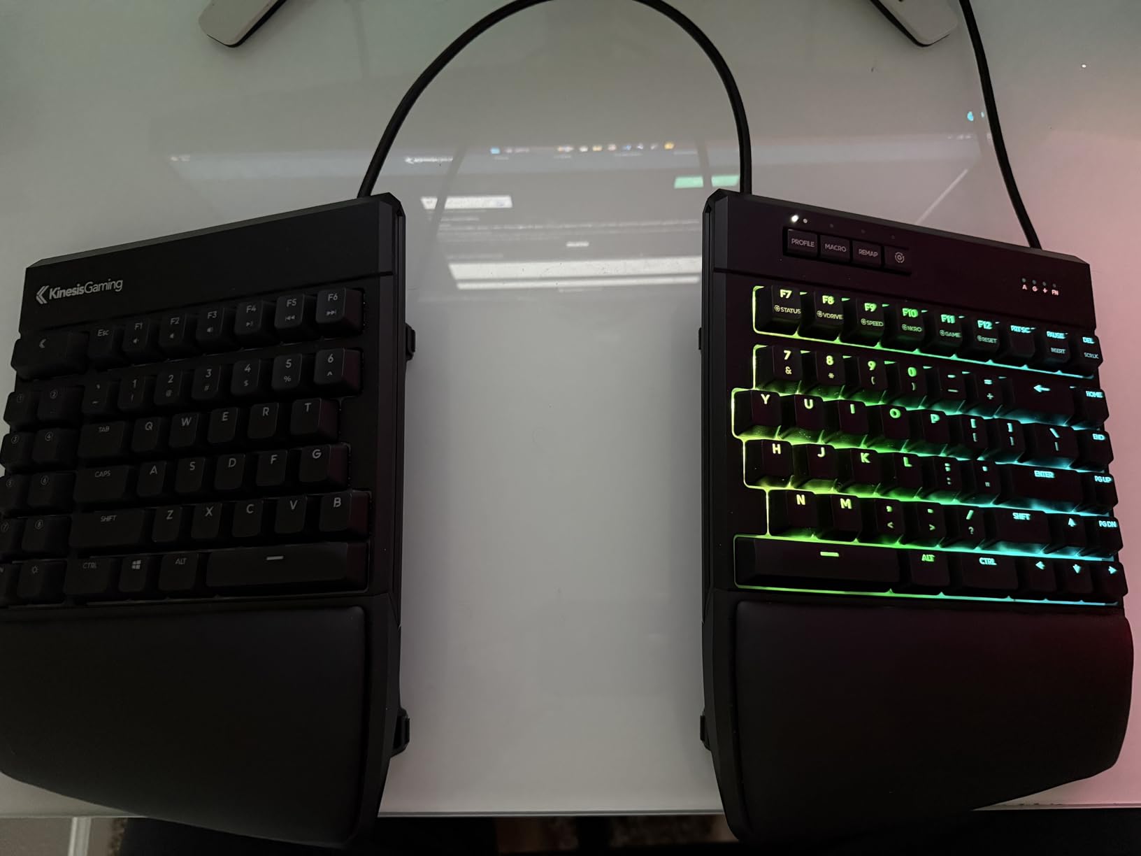 KINESIS Freestyle Edge RGB Plus Split Mechanical Keyboard, Hotswap Linear Switches customer photo 1