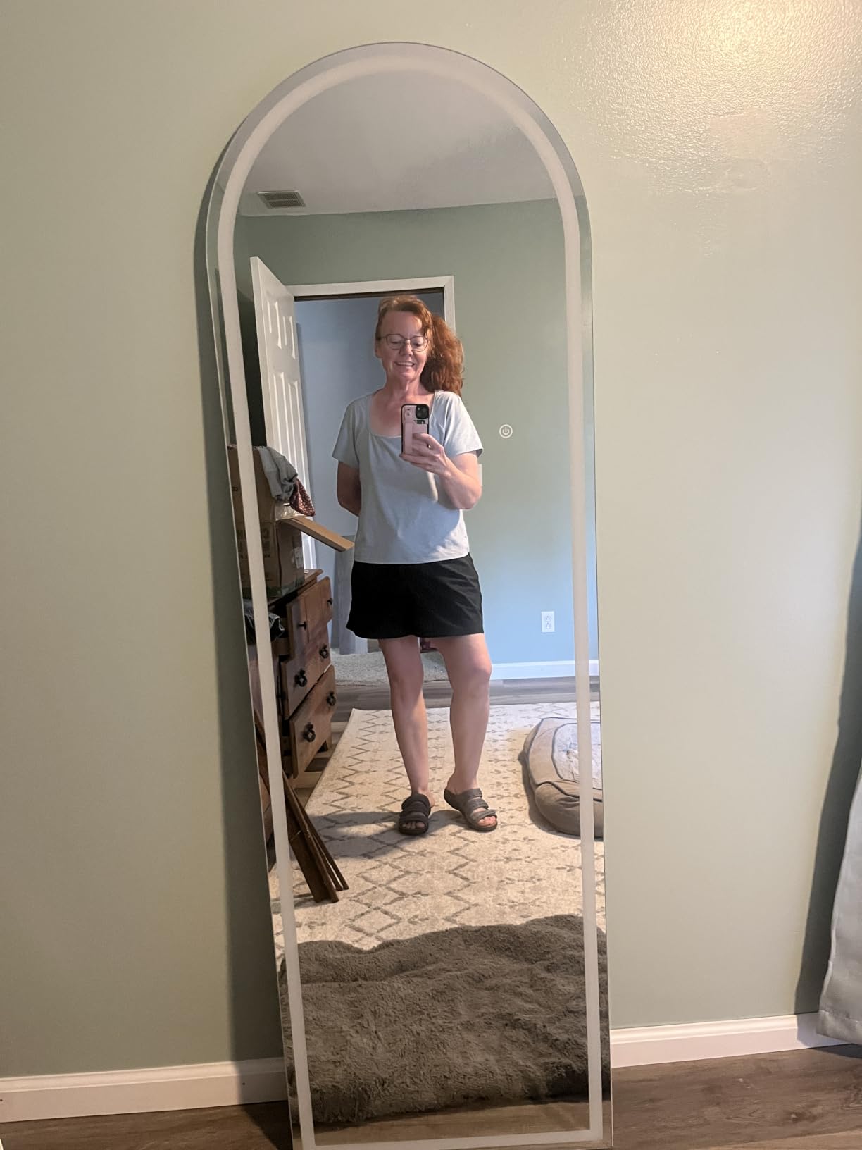 DUMOS Arched Full Length Mirror Lighted, 20