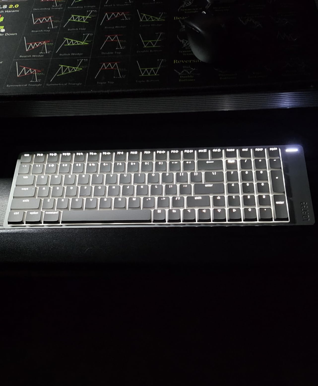 Lofree Flow2 Low-Profile Mechanical Keyboard, Aluminum Alloy with Void Linear Switches, Rechargeable Wireless Keyboards with 3 Mode Connections for Windows, macOS (Silver with Silence, 68 Keys) customer photo 2