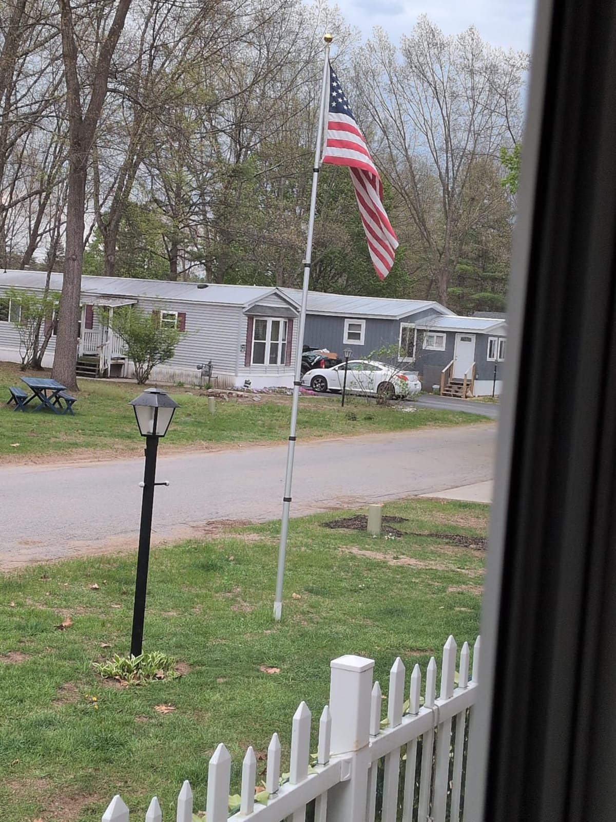 NELXINJO 20ft Telescopic Flag Pole for Outside House, Extra Thick Aluminum | Telescoping Flag Poles with 3x5 American flag, for residential commercial, outdoor heavy duty, Black customer photo 1