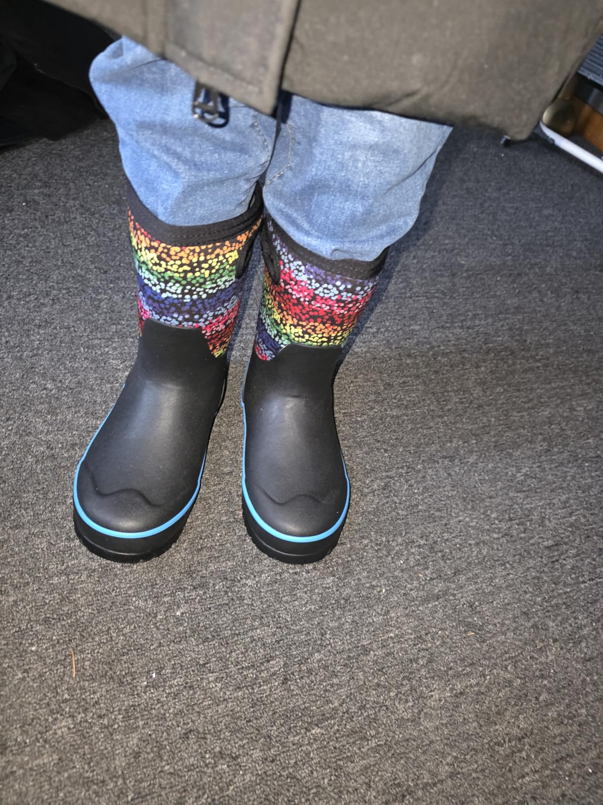 BOGS Grasp Kids Waterproof Rain Boots, Insulated Winter Snow Boots | Winter Boots, for Rain, Snow & Mud with Easy Pull-On Handles for Toddlers, Boys & Girls, All-Weather Protection customer photo 1