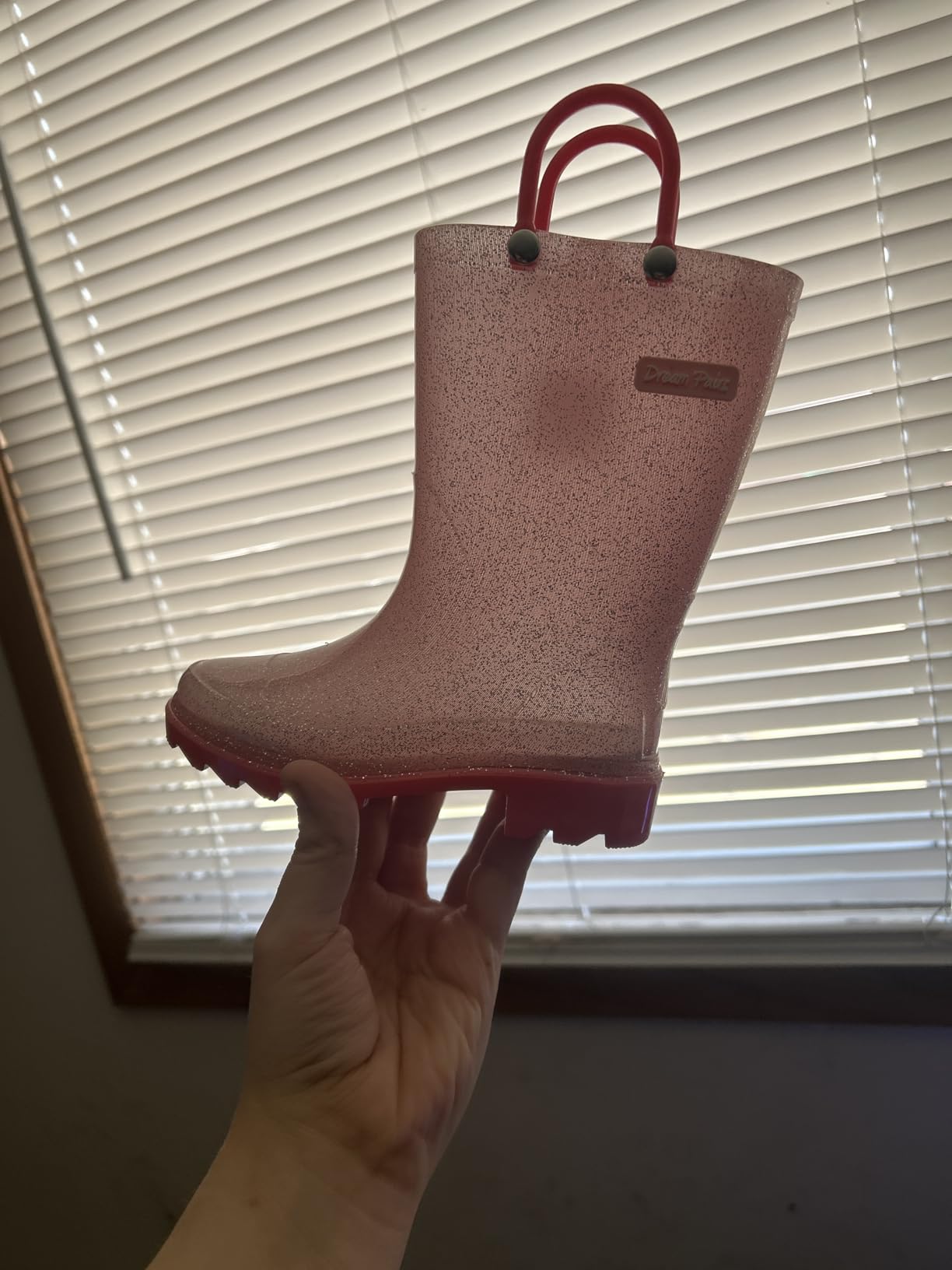 DREAM PAIRS Kids Glitter Rain Boots customer photo 1