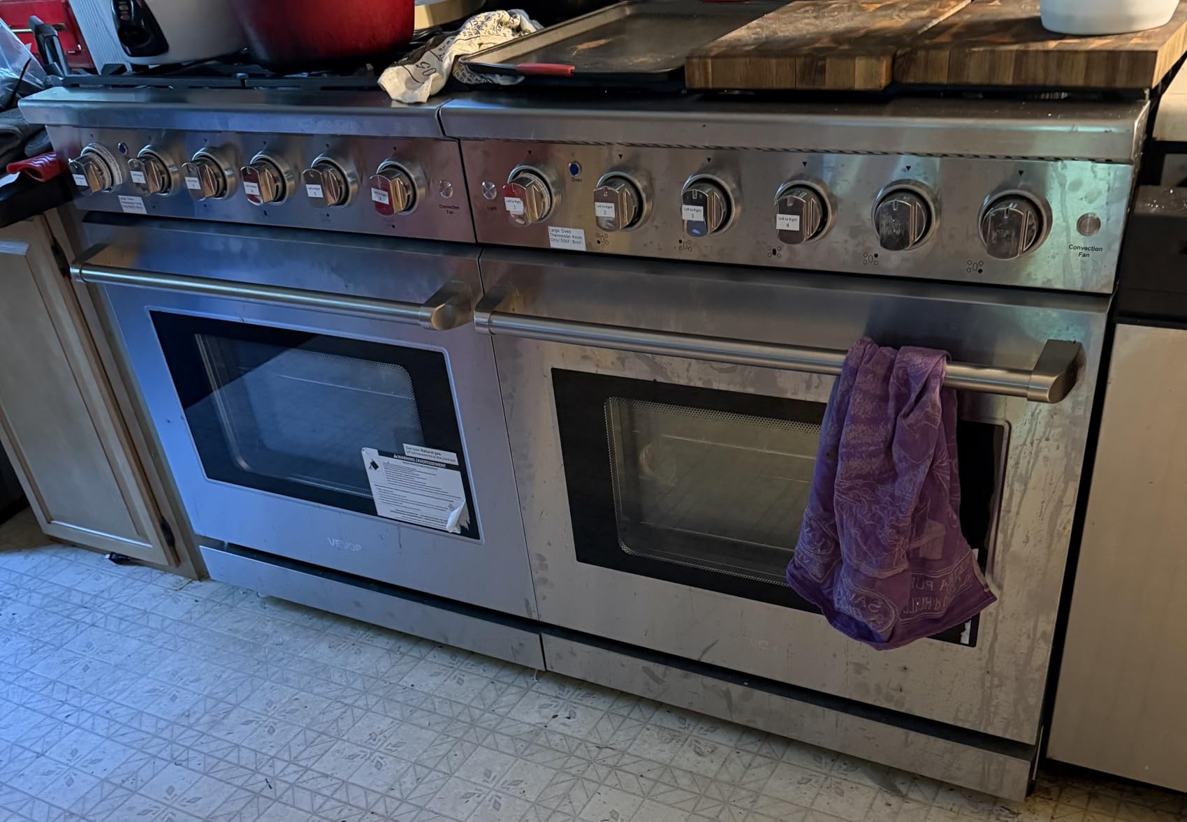 VEVOR Gas Range Oven, 30 in. Freestanding Stainless Steel Stove with 5 Sealed Cooktop Burners, 4.8 Cu. Ft. Capacity, for Home Kitchen customer photo 1