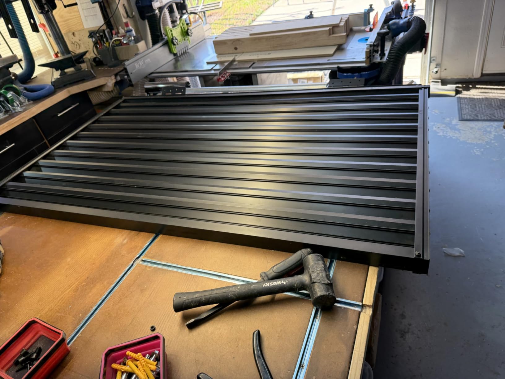 56 in W x 32 in H Shutters Window Awnings Exterior, Aluminum Black Window Shutters Fixed Metal Awning for Door Entrance, Windows, Porches and Balconies customer photo 1