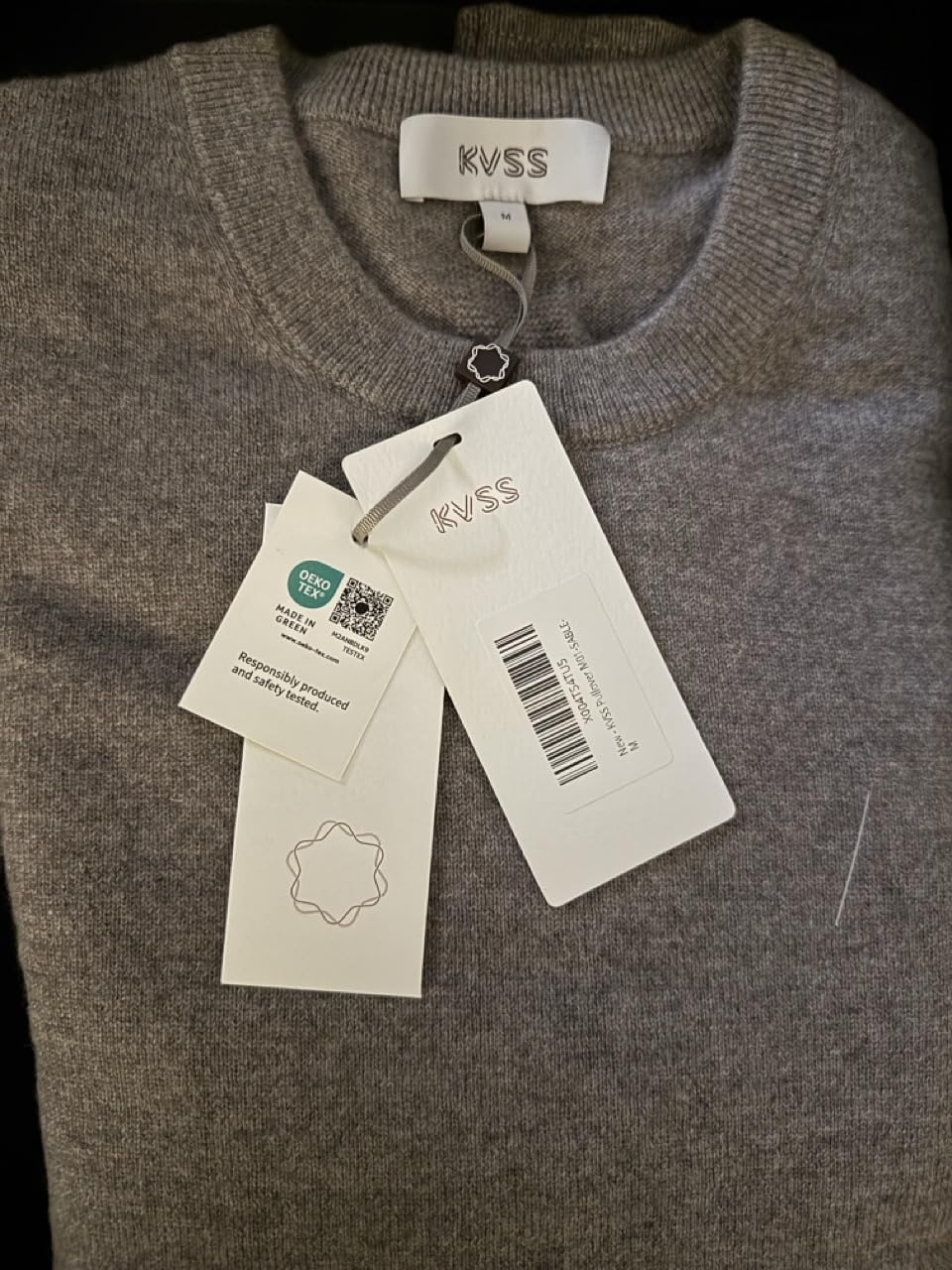 KVSS Men's Crewneck 100% Pure Cashmere Sweater, Pullover Cashmere Sweaters for Mens | Luxury from Inner Mongolia customer photo 1
