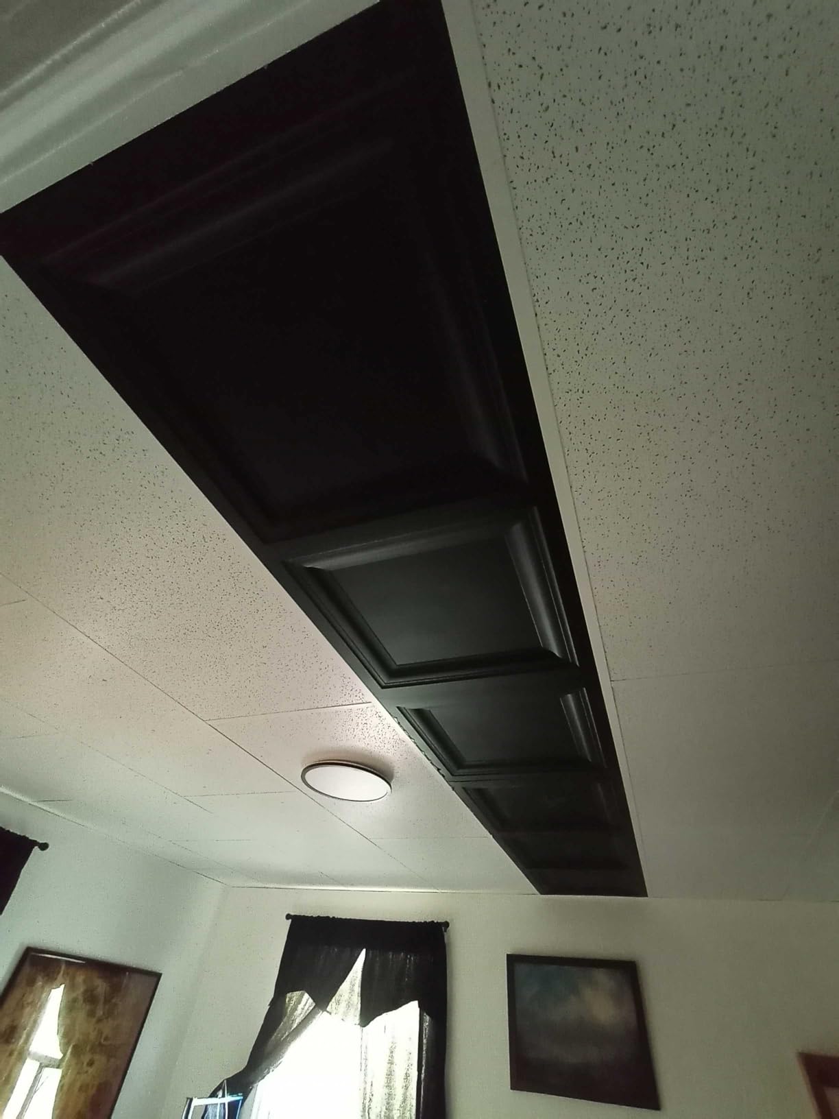Art3d 24-Pack PVC Waterproof Drop Ceiling Tiles, 2 x 2 ft, Square, White | Lightweight, Easy to Wipe Clean, Cuttable, Compatible with 15/16