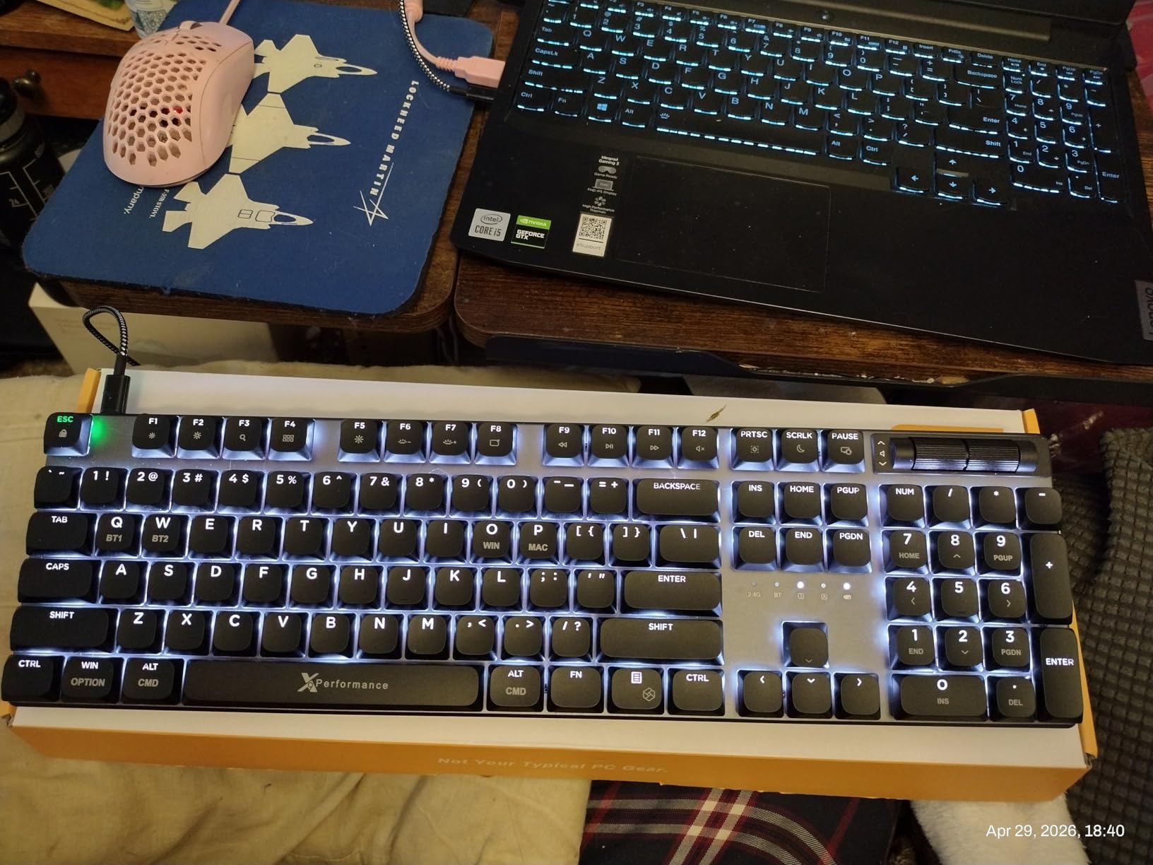 X9 Slim Mechanical Keyboard Wireless - Low Profile Red Switches, Triple Mode customer photo 1