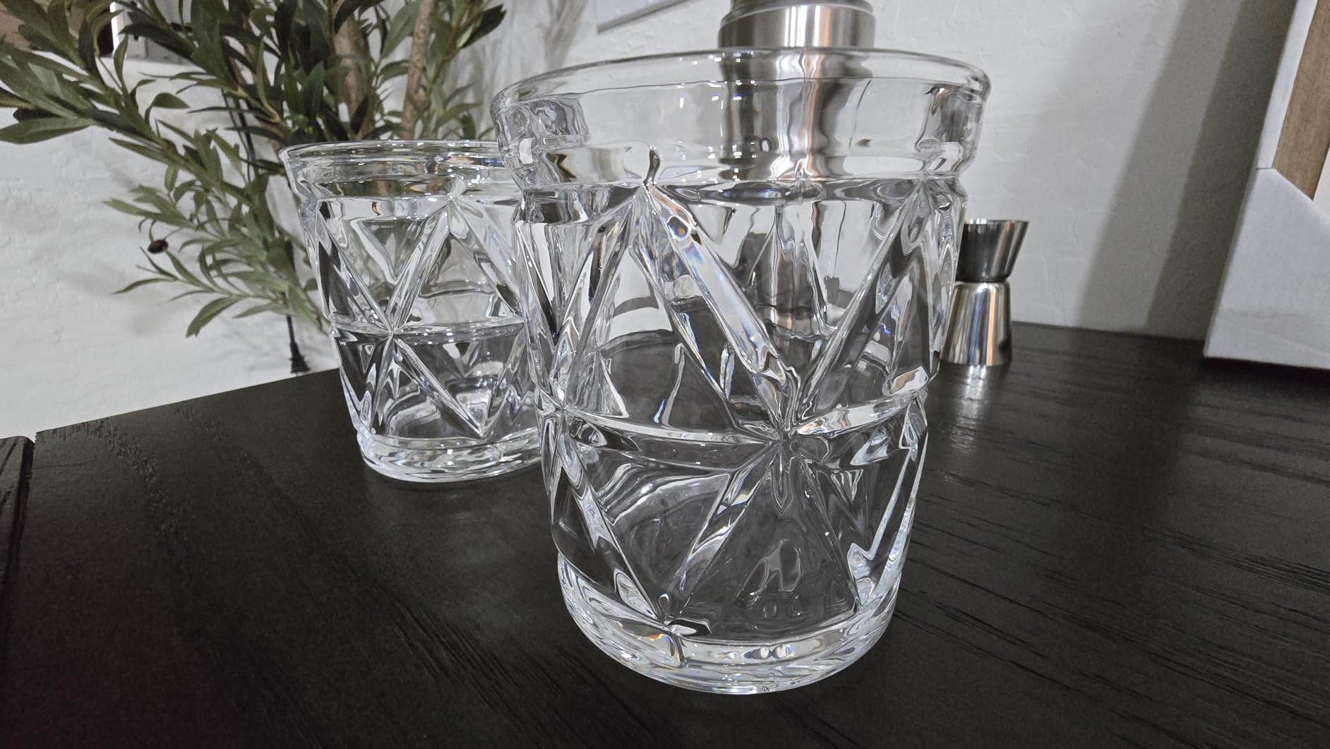 Whiskey Glasses, Bourbon Glass 9.5 oz, Whiskey Glasses Set of 2, Old Fashioned Glasses, Whisky Glass Sets, Rocks Glasses for Bourbon, Scotch, Cognac, Cocktails customer photo 1
