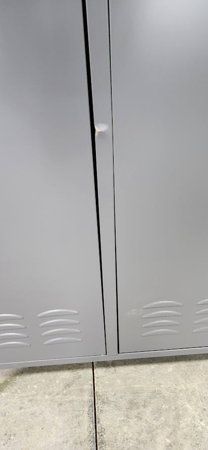 6 Door Metal Storage Locker for Employees, Heavy Duty Steel School Locker with Adjustable Shelves and 18 Hooks, 72